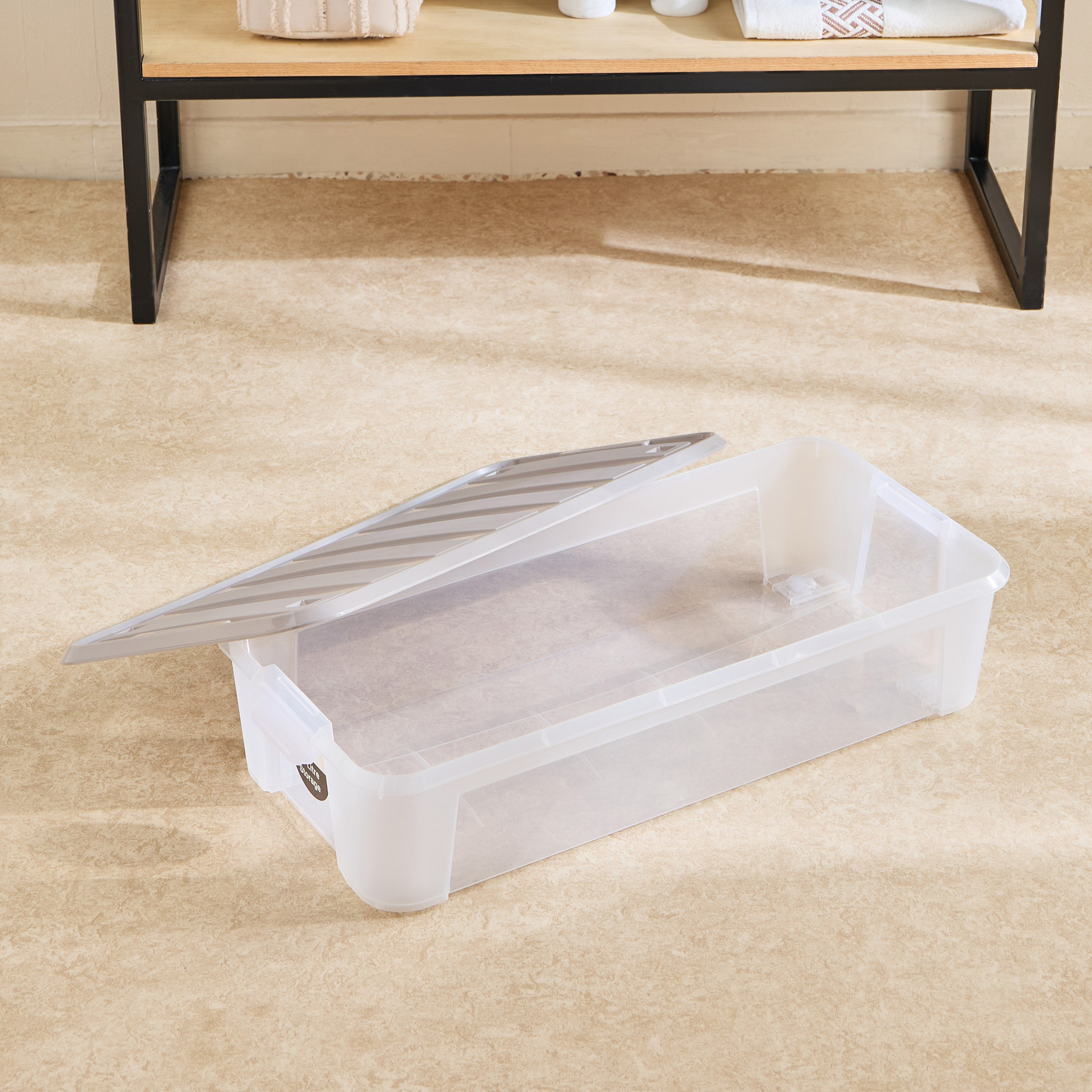 صندوق تخزين تحت السرير بعجلات من جوانا - 35 لتر-hbxbedroom-bedroomaccessories-bedroomstorage-image-2