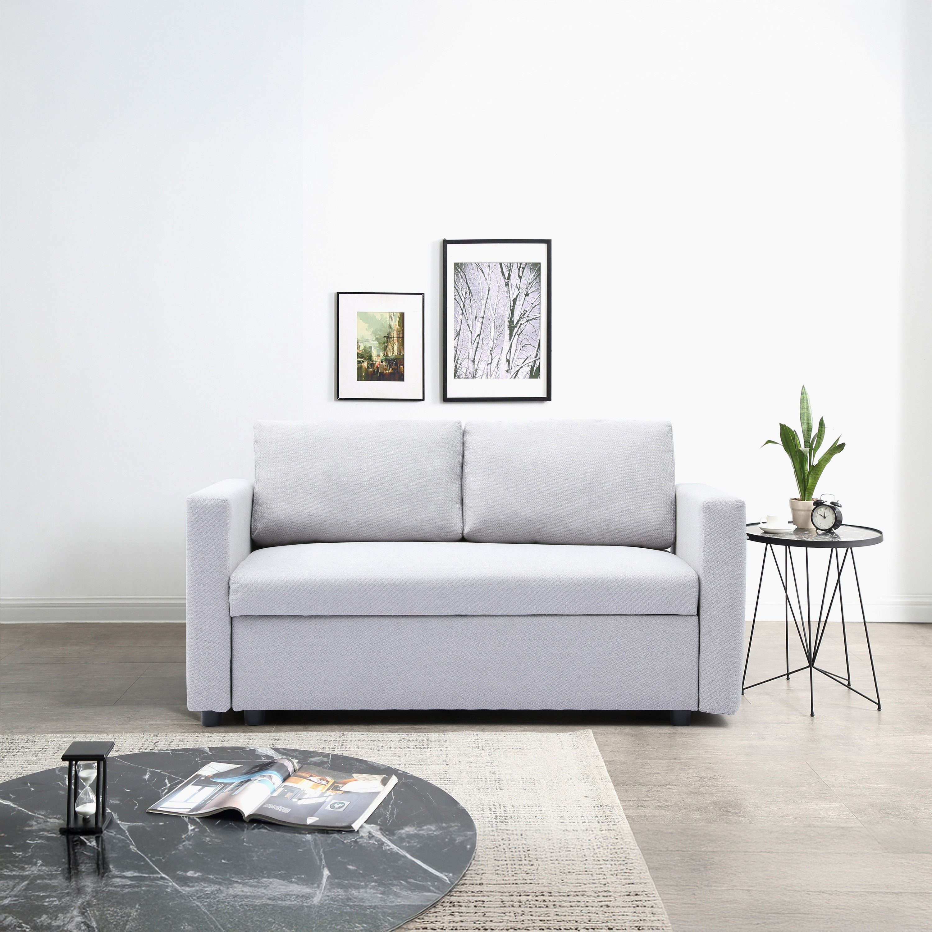 Helsinki 2 Seater Fabric Slide-Out Sofabed with Hidden Storage-hbxfurniture-sofasandarmchairs-sofabeds-image-1