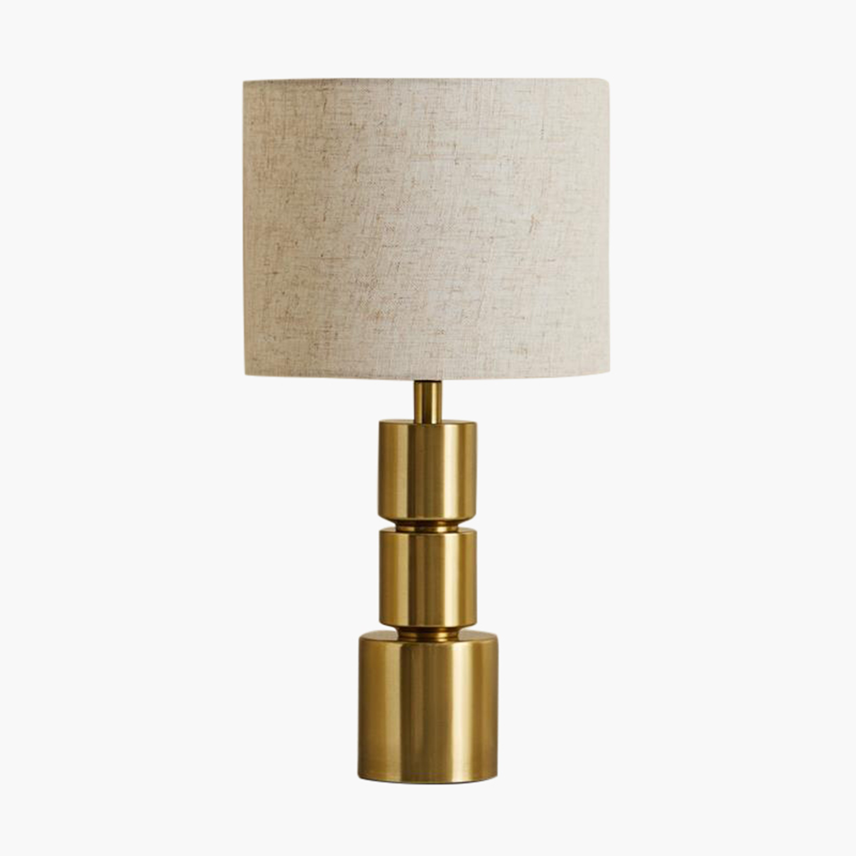 مصباح طاولة معدن متين مع غطاء كتان من بليث - 25.5x48 سم-hbxlivingroom-lighting-tablelamps-image-5