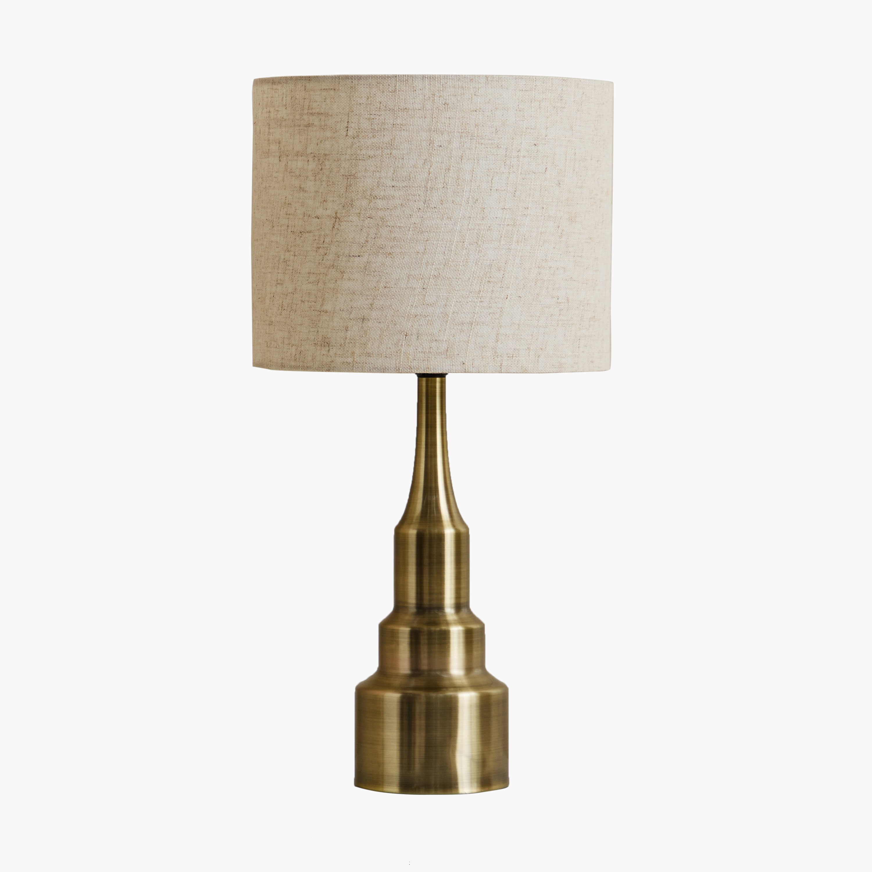 مصباح طاولة معدن متين مع غطاء كتان من بليث - 25.5x50 سم-hbxlivingroom-lighting-tablelamps-image-5
