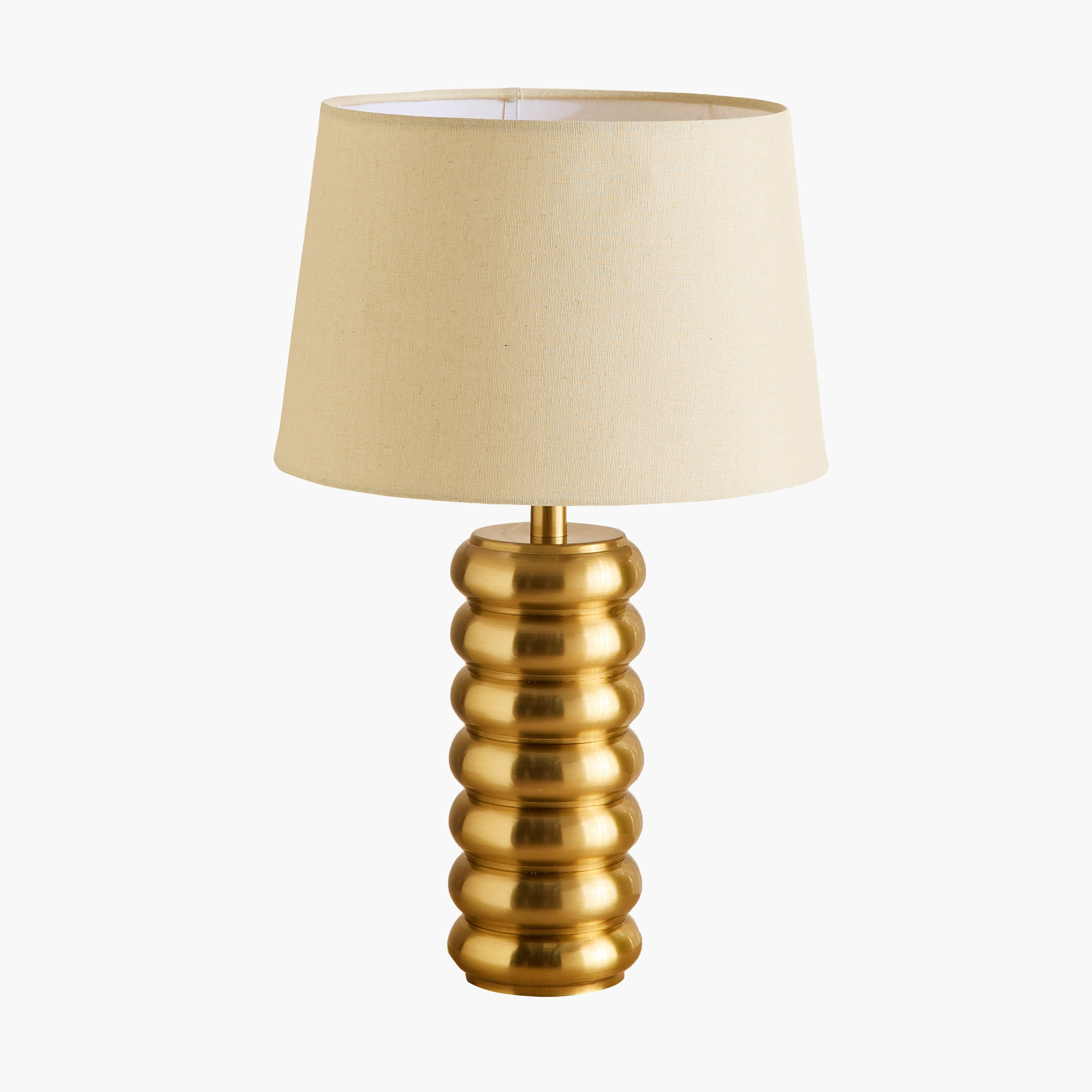 Blythe Sturdy Metal Table Lamp with Linen Shade - 33x54 cm-hbxlivingroom-lighting-tablelamps-image-5