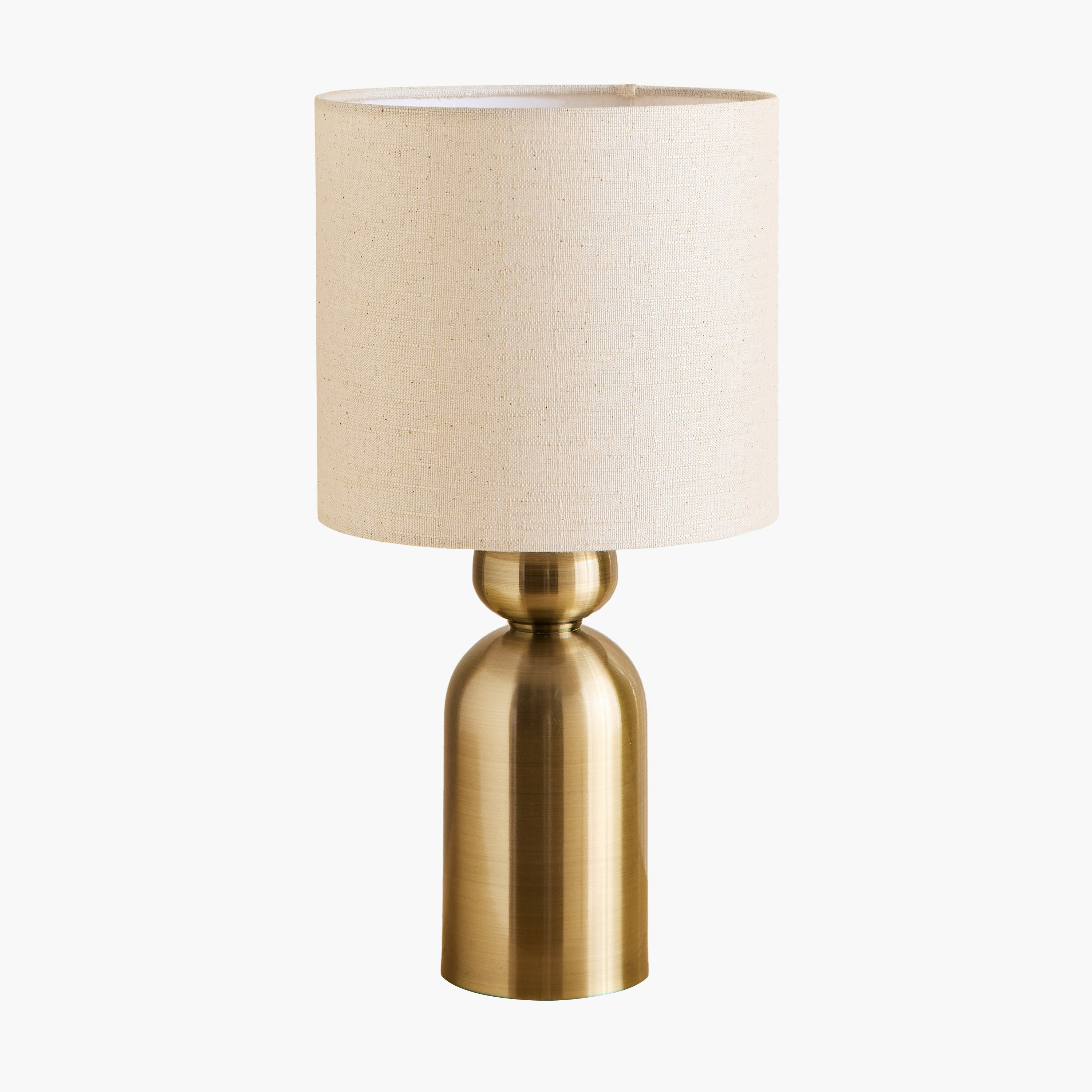 مصباح طاولة معدني بغطاء كتان من بلايث - 20.5x39.5 سم-hbxlivingroom-lighting-tablelamps-image-5