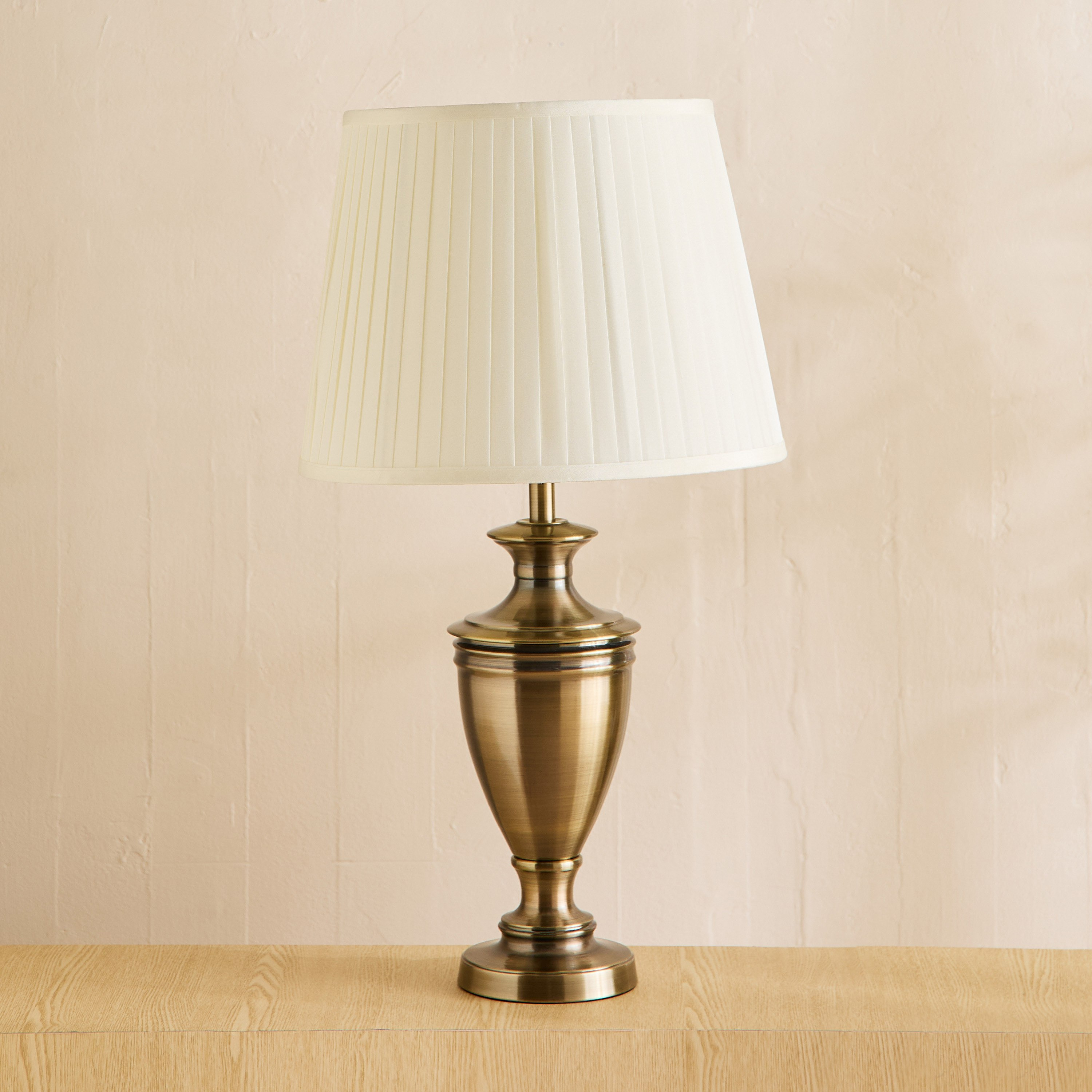 Blythe Sturdy Metal Table Lamp with Silk Shade - 40.5x74 cm-hbxlivingroom-lighting-tablelamps-image-1