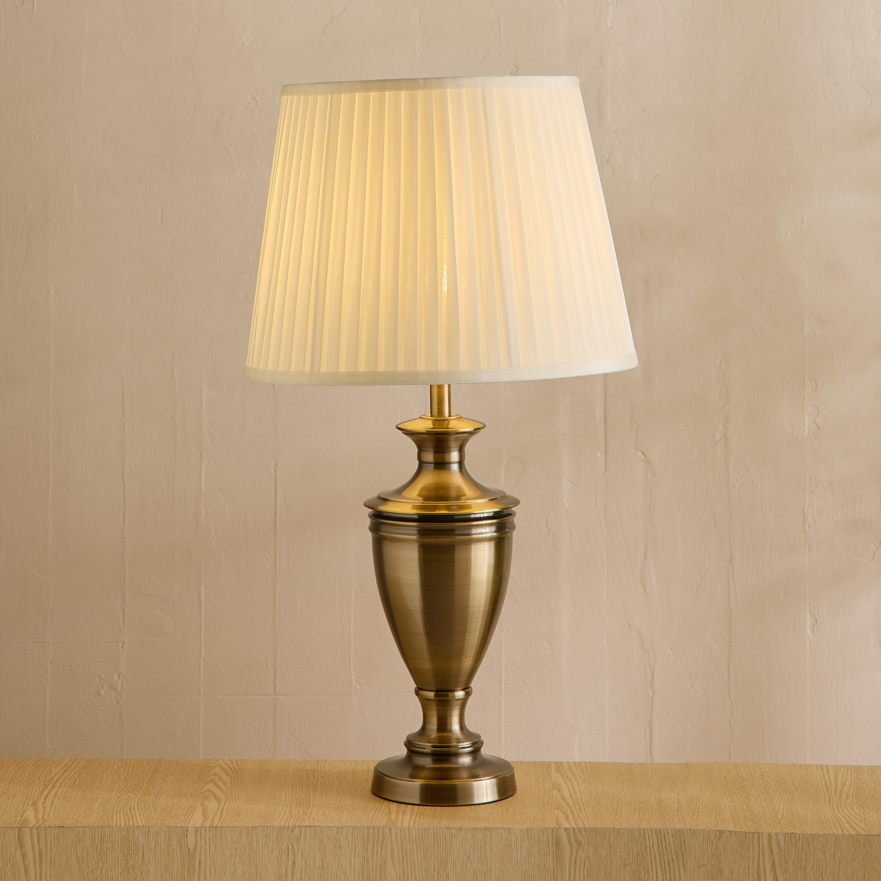 Blythe Sturdy Metal Table Lamp with Silk Shade - 40.5x74 cm-hbxlivingroom-lighting-tablelamps-image-2
