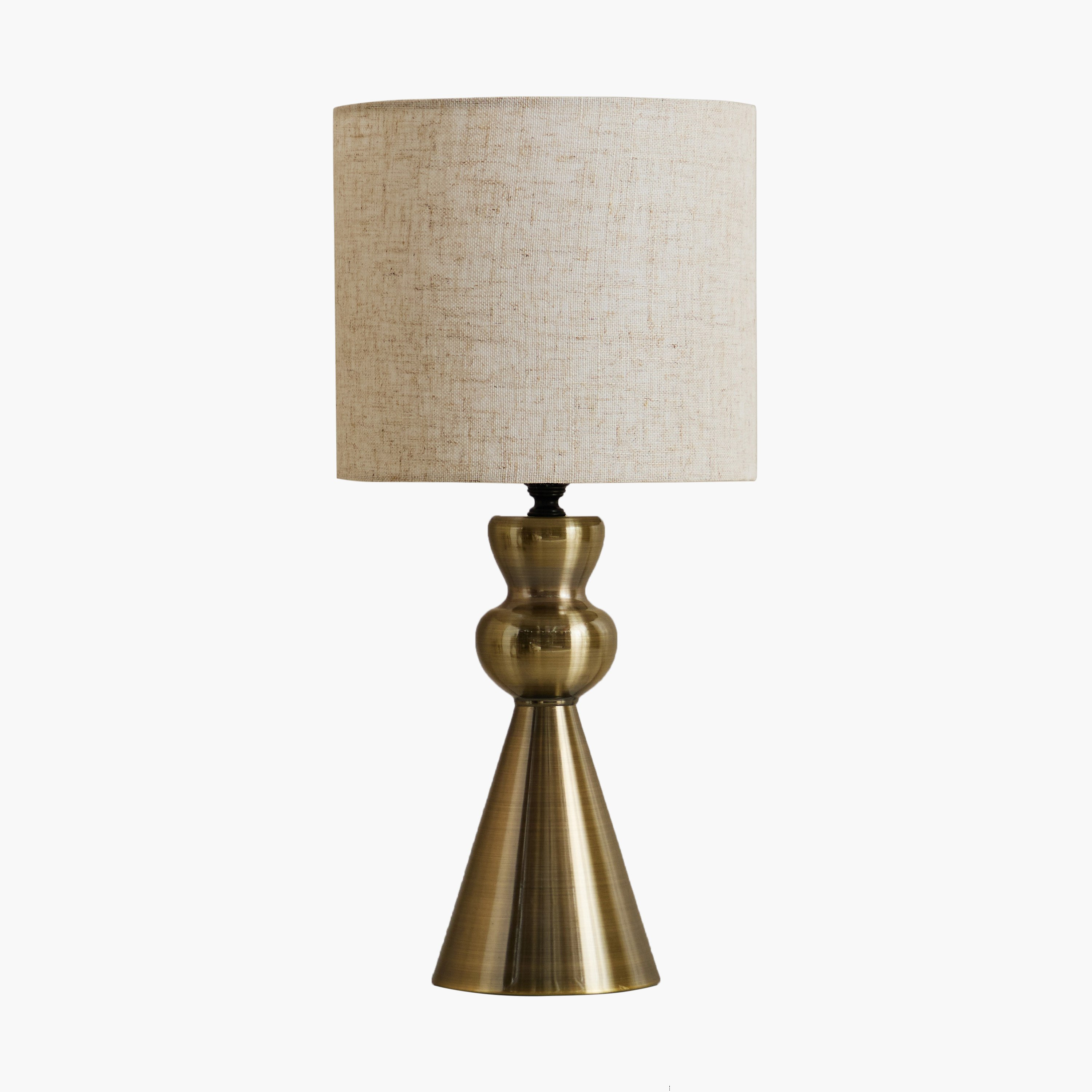 مصباح طاولة معدن متين مع غطاء كتان من بليث - 23x48 سم-hbxlivingroom-lighting-tablelamps-image-5