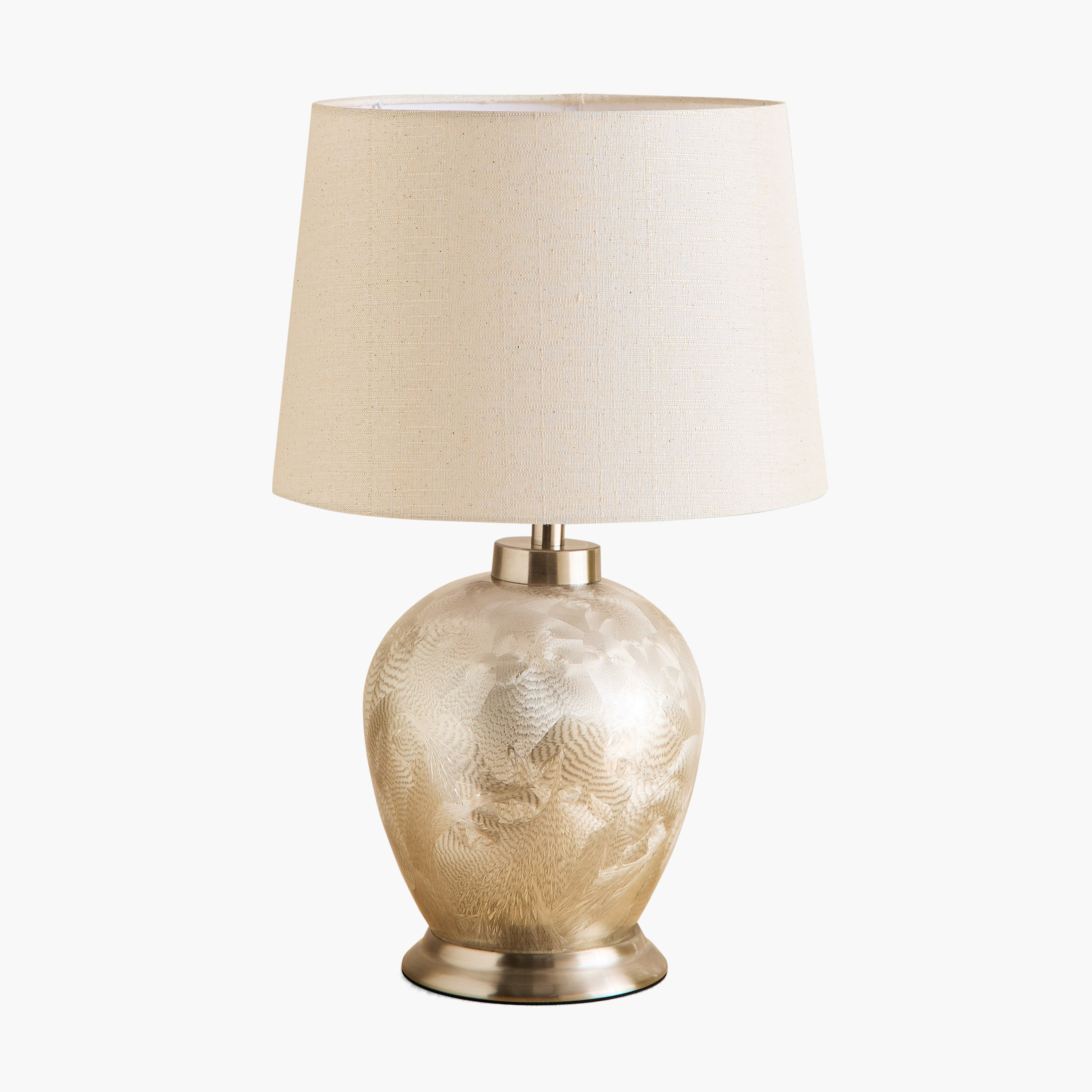 مصباح طاولة معدن وزجاج بغطاء كتان من بلايث - 33x51.5 سم-hbxlivingroom-lighting-tablelamps-image-5
