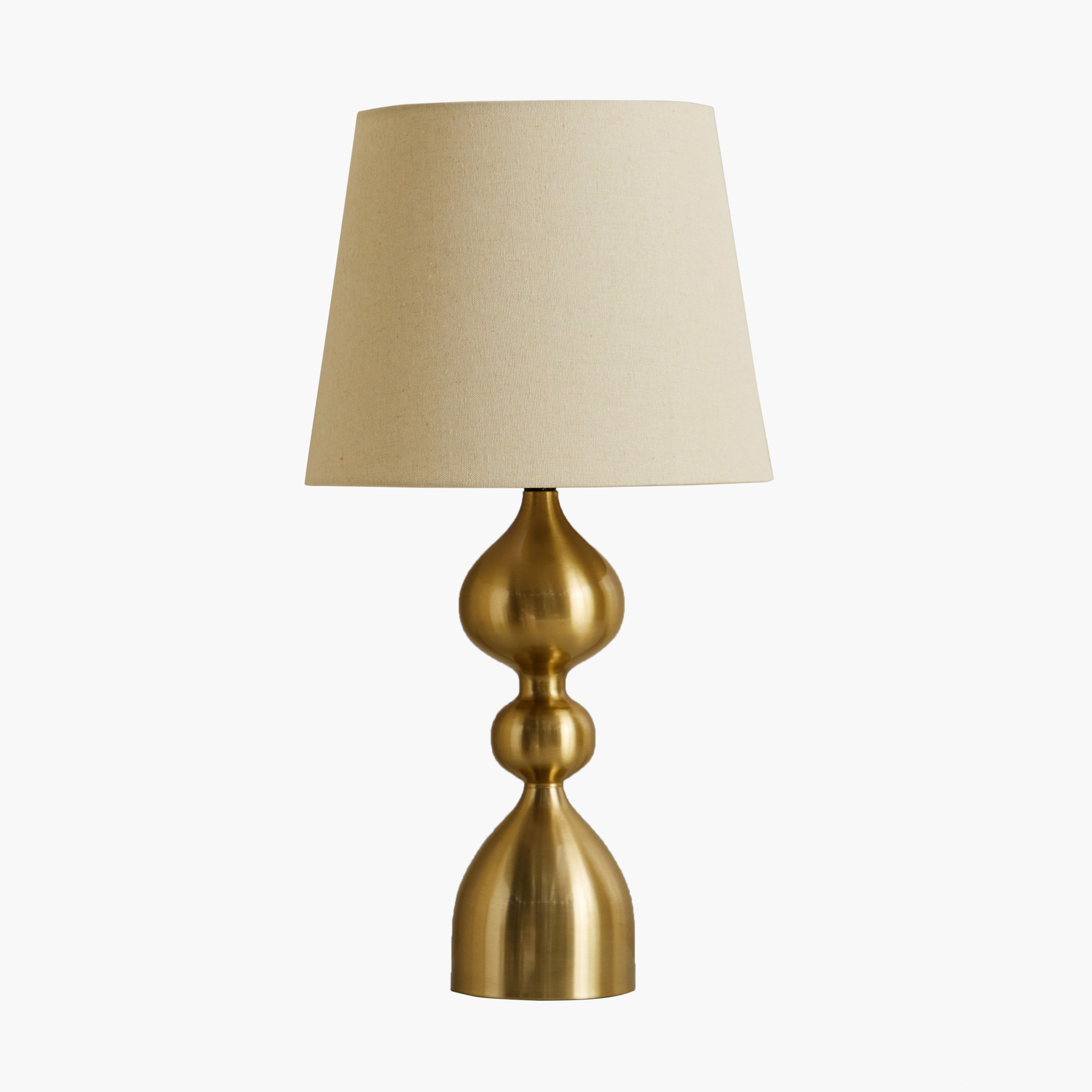 مصباح طاولة معدن متين مع غطاء كتان من بليث - 30x57 سم-hbxlivingroom-lighting-tablelamps-image-5