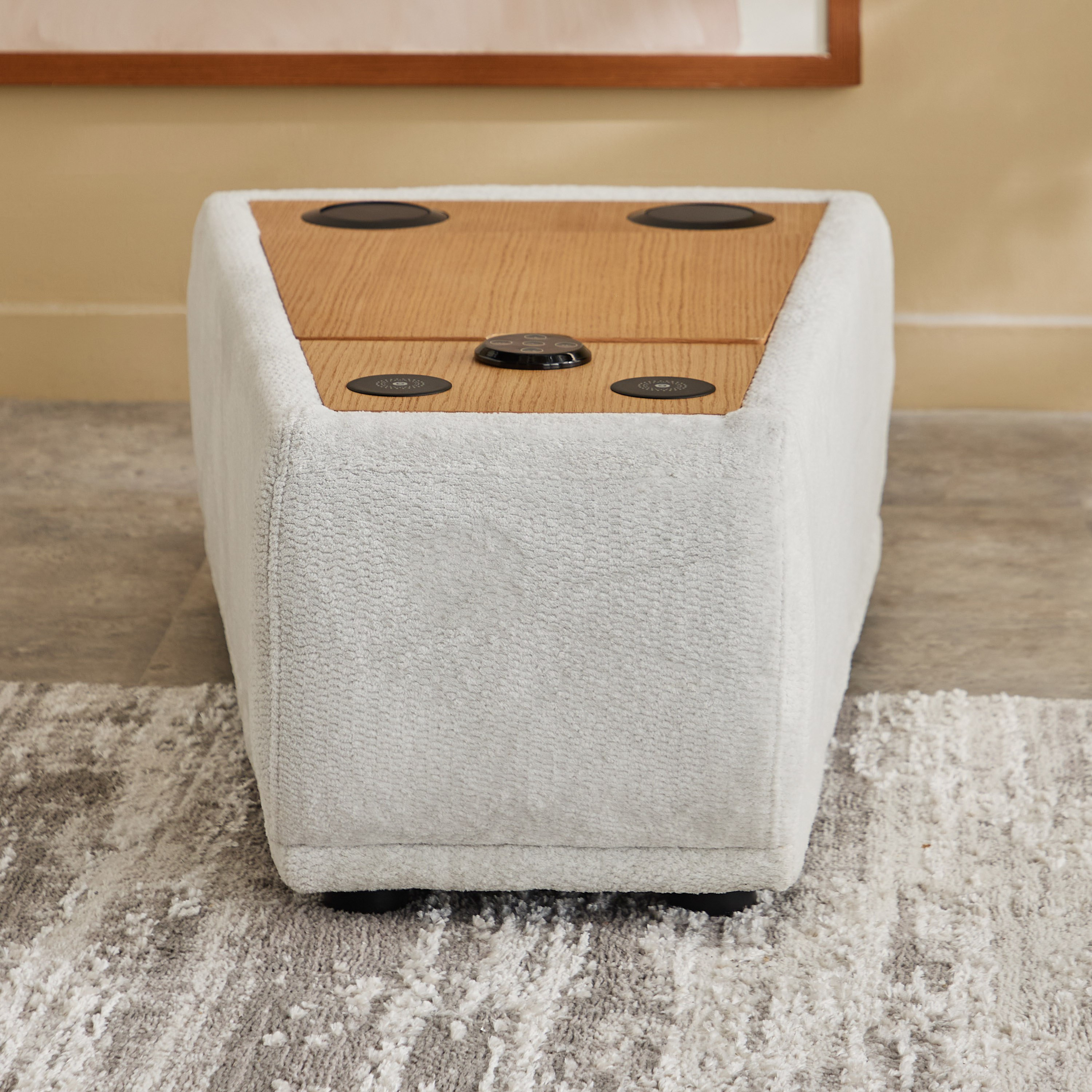 Orlando Fabric Wireless C-Type Charging Console with Bluetooth Speaker and Storage-hbxlivingroom-sofasandarmchairs-sofas-image-4