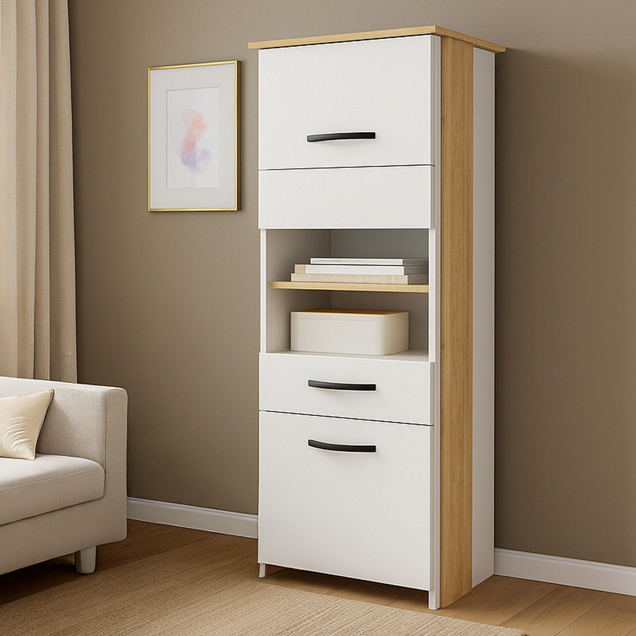 Sheron Display Storage Unit-hbxfurniture-diningroom-barcountersandbarstools-image-1