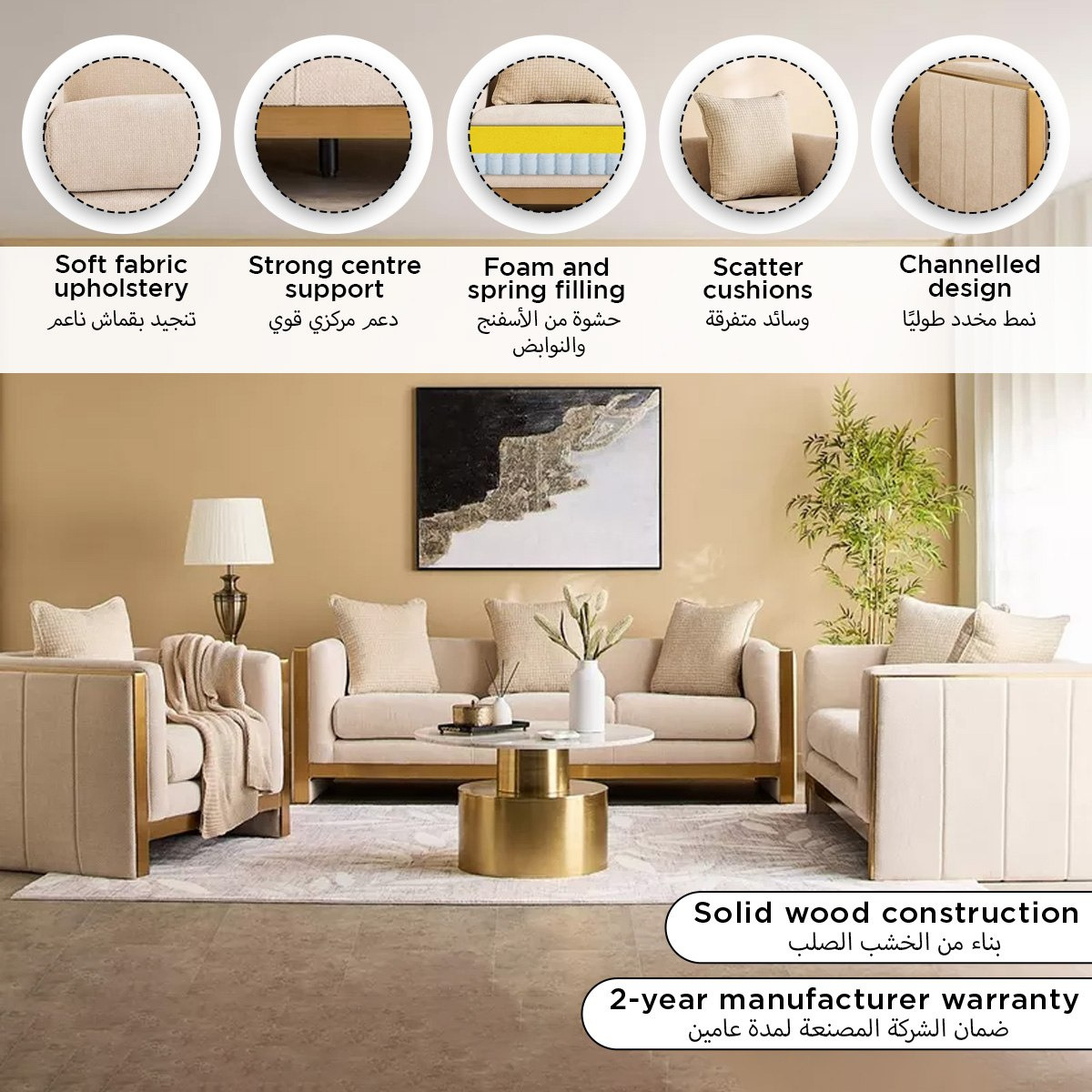 Vincent 2-Seater Fabric Sofa with 2 Cushions-hbxlivingroom-sofasandarmchairs-sofas-image-13