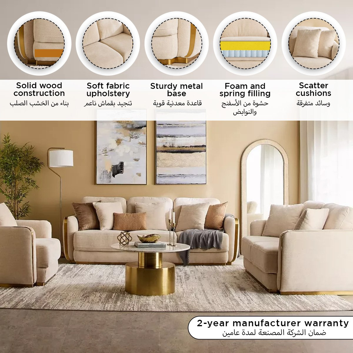 Bosco 2-Seater Fabric Sofa with 2 Cushions-hbxlivingroom-sofasandarmchairs-sofas-image-14