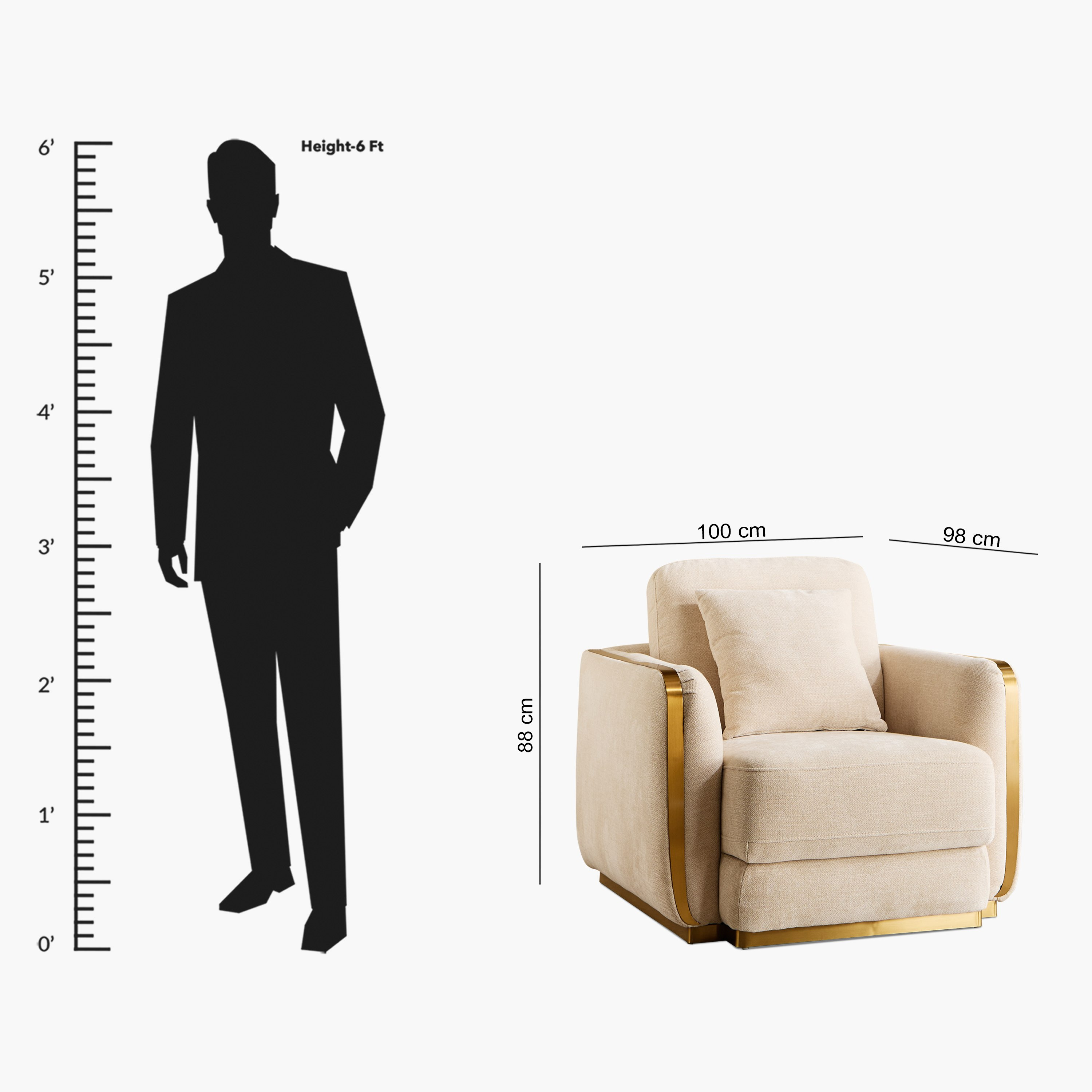 Bosco Fabric Armchair Sofa with Cushion-hbxlivingroom-sofasandarmchairs-sofas-image-12