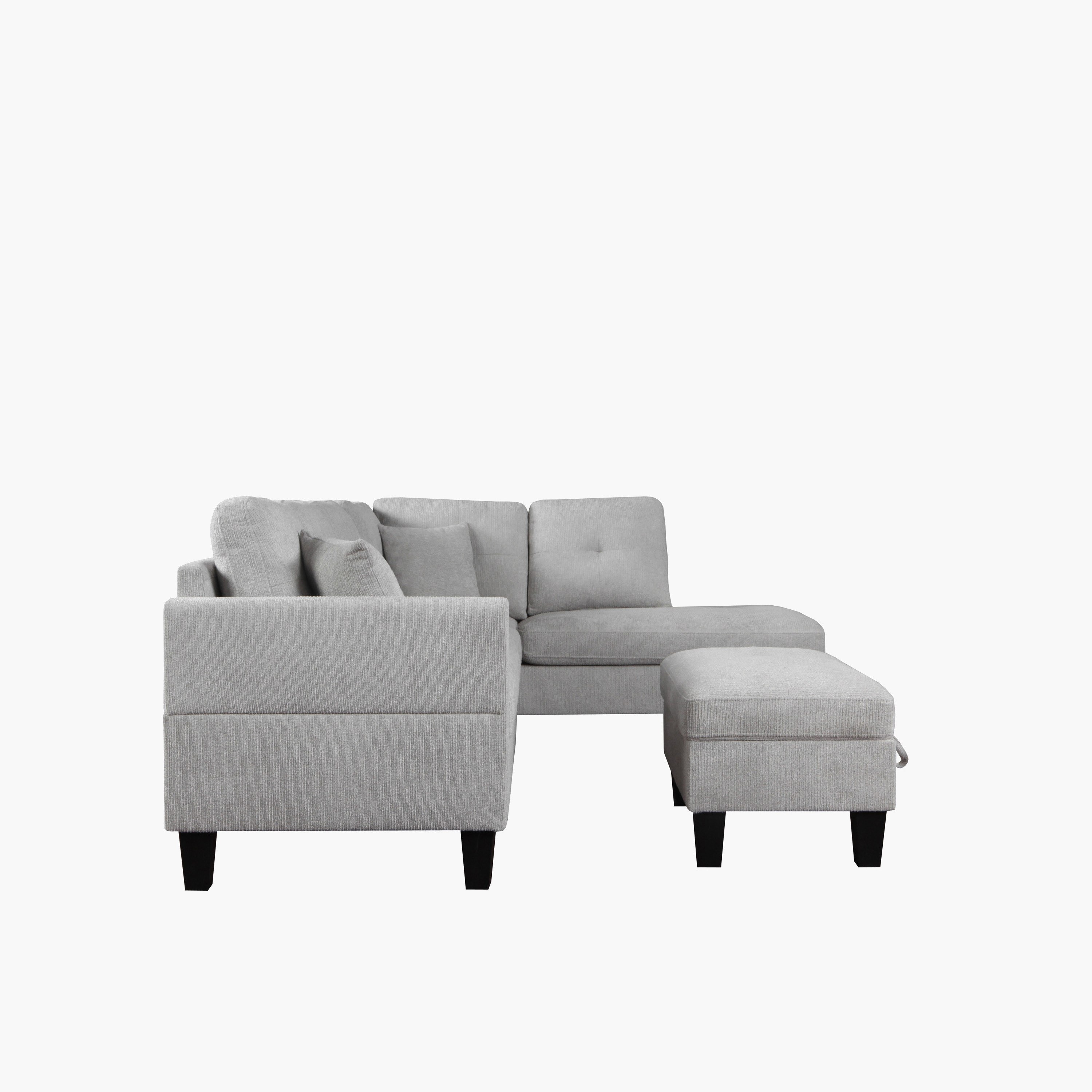 Movo Russel 4-Seater Right Corner Dropdown 2-Cupholder Fabric Sofa with 2 Cushions and Ottoman Storage-hbxlivingroom-sofasandarmchairs-modularsofas-image-10
