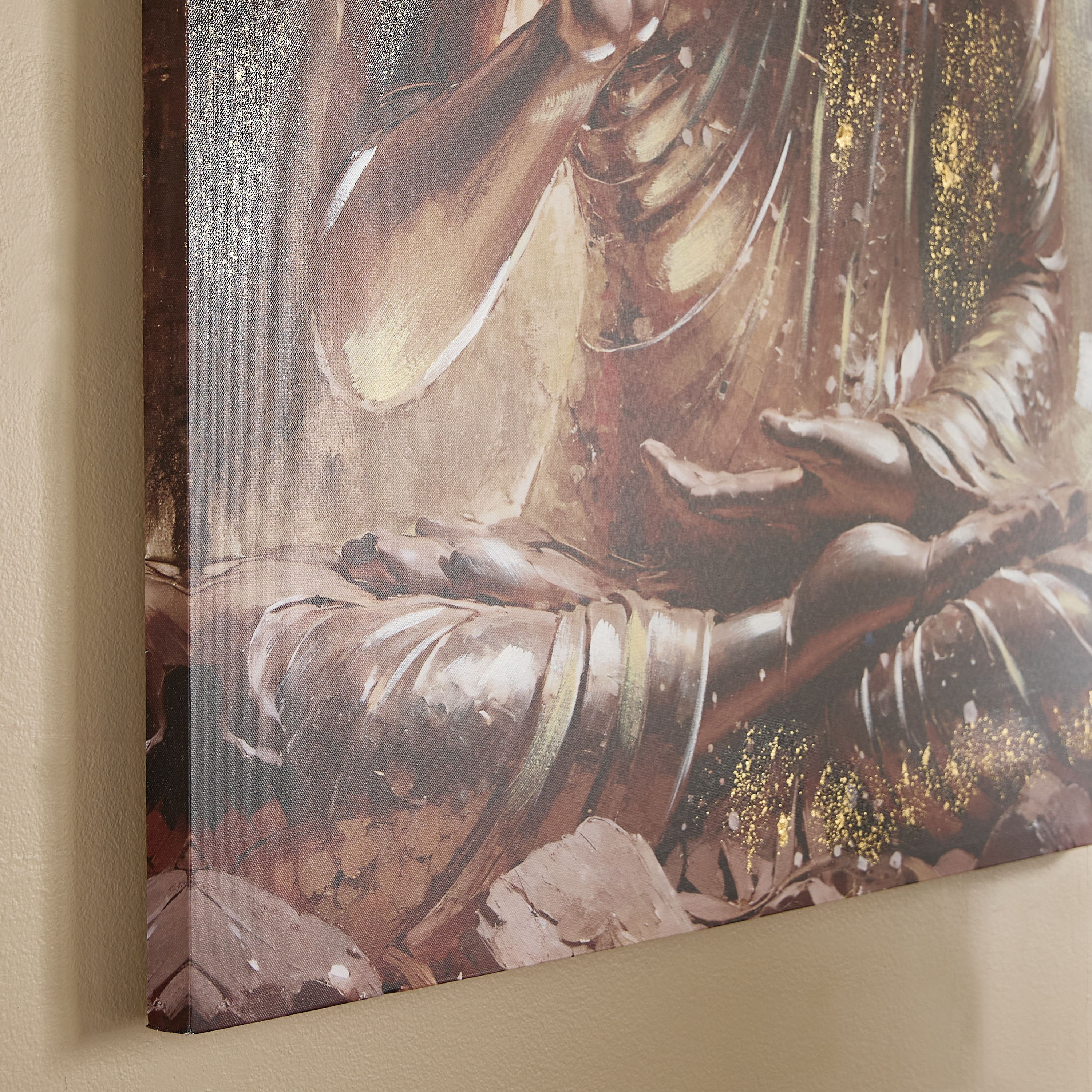 زينة حائط بطبعات تمثال بوذا مع طلاء يدوي بنسبة 40% من أونيكس - 80×3×120 سم-hbxhomeware-hbxdecorandfurnishings-image-3