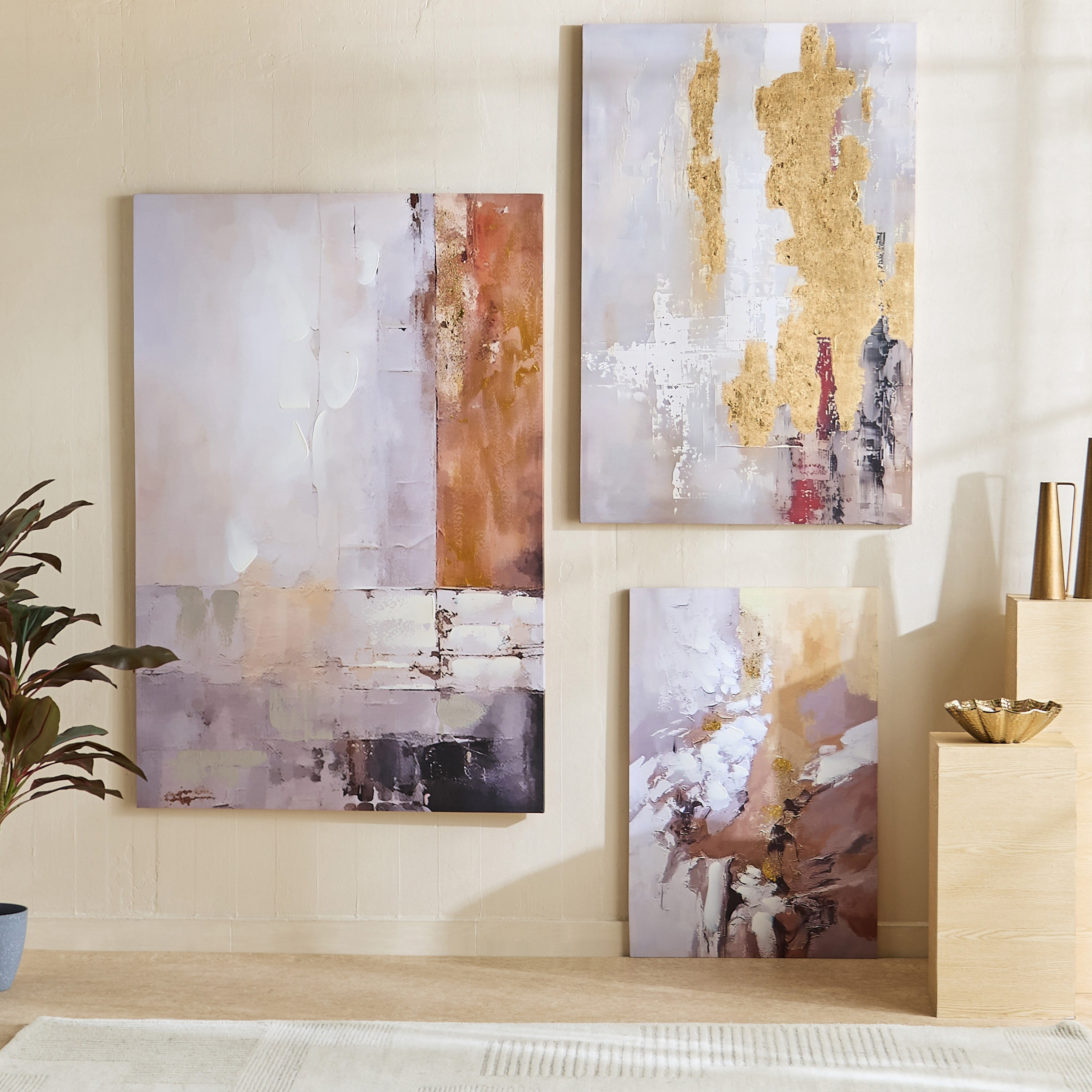 لوحة جدارية مجردة غير متماثلة مرسومة يدوياً بنسبة 40% من أونيكس - 100x3x150 سم-PROMO_QA_HB_B1G1_WWS_271025-image-4