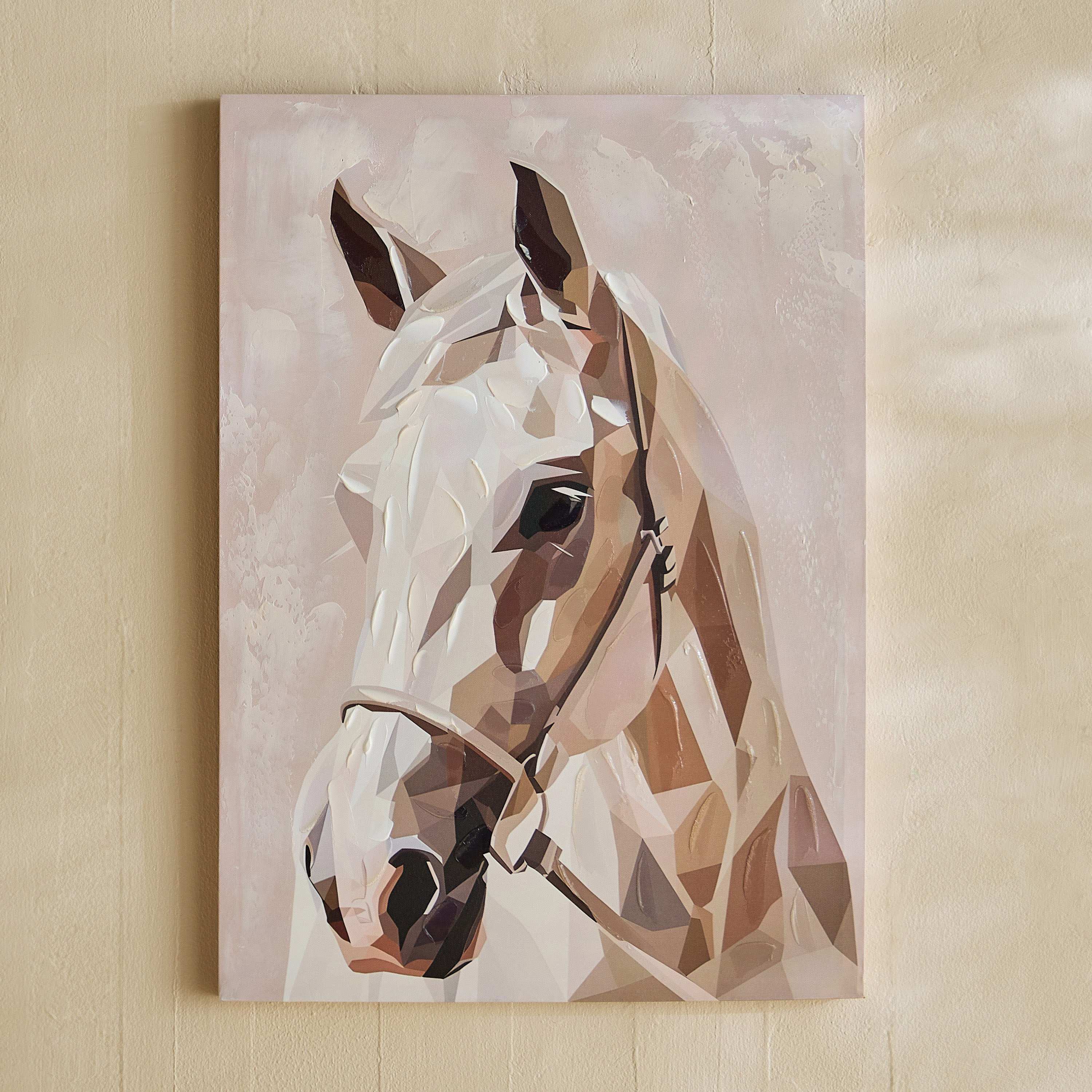 Onyx Horse 80% Hand Painted Wall Art - 50x3x70 cm-hbxhomeware-hbxdecorandfurnishings-image-2