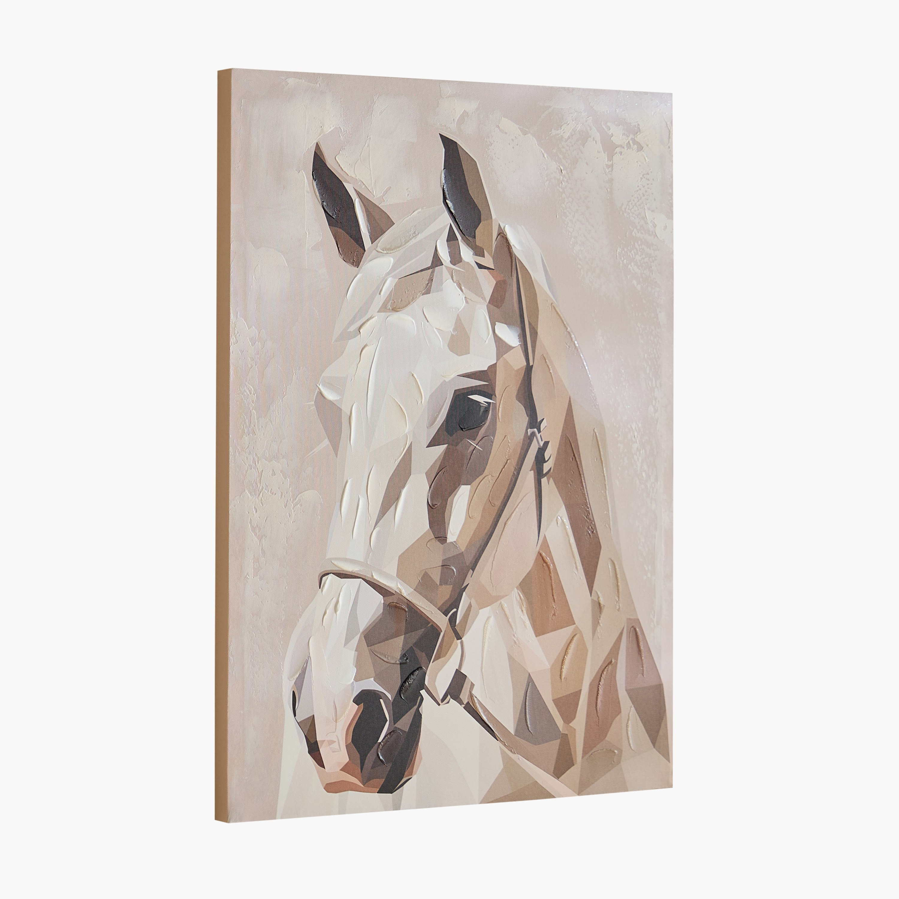Onyx Horse 80% Hand Painted Wall Art - 50x3x70 cm-hbxhomeware-hbxdecorandfurnishings-image-5