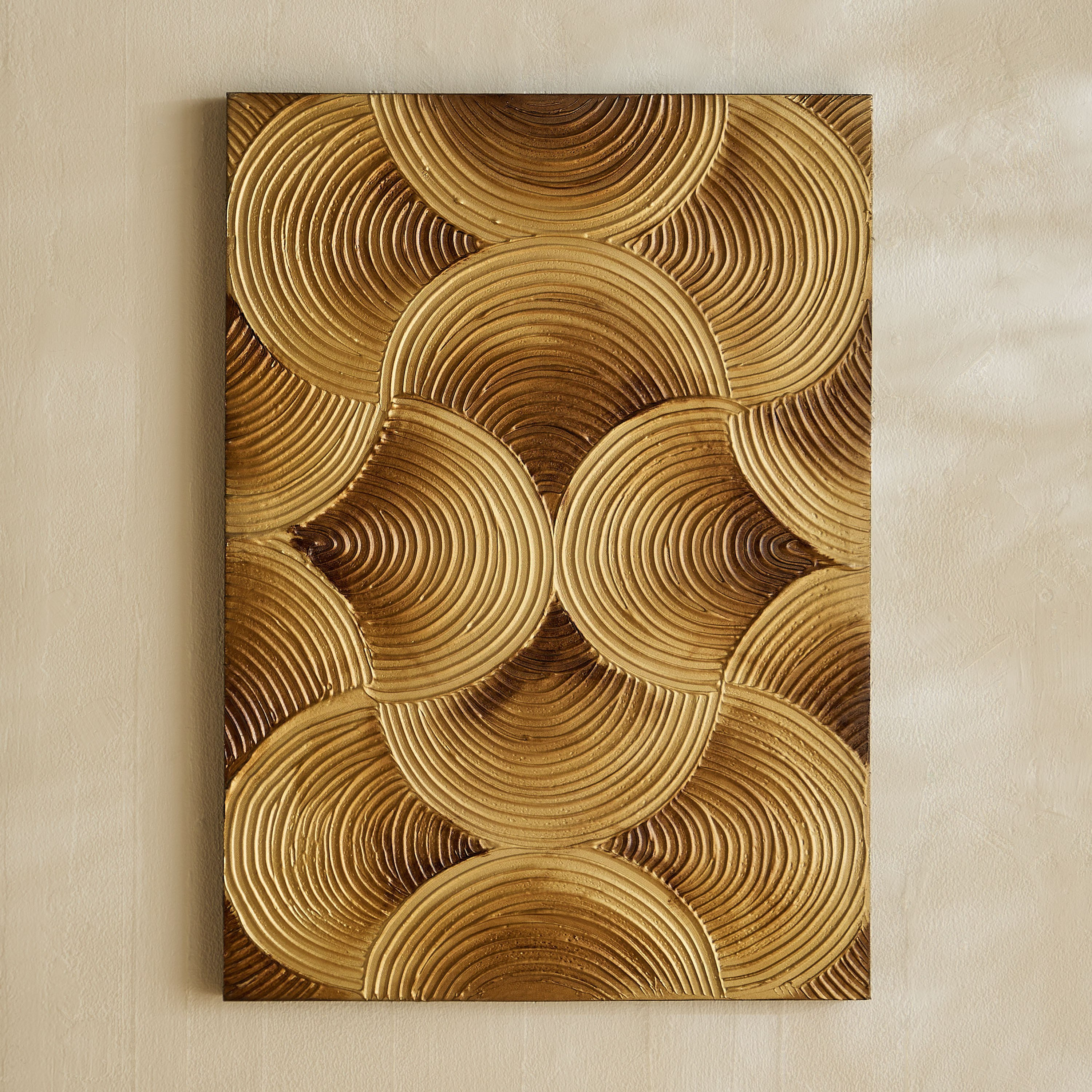 لوحة حائط تجريدية مؤطرة مرسومة يدويًا 100% من أونيكس - 50x2.8x70 سم-PROMO_QA_HB_B1G1_WWS_271025-image-2