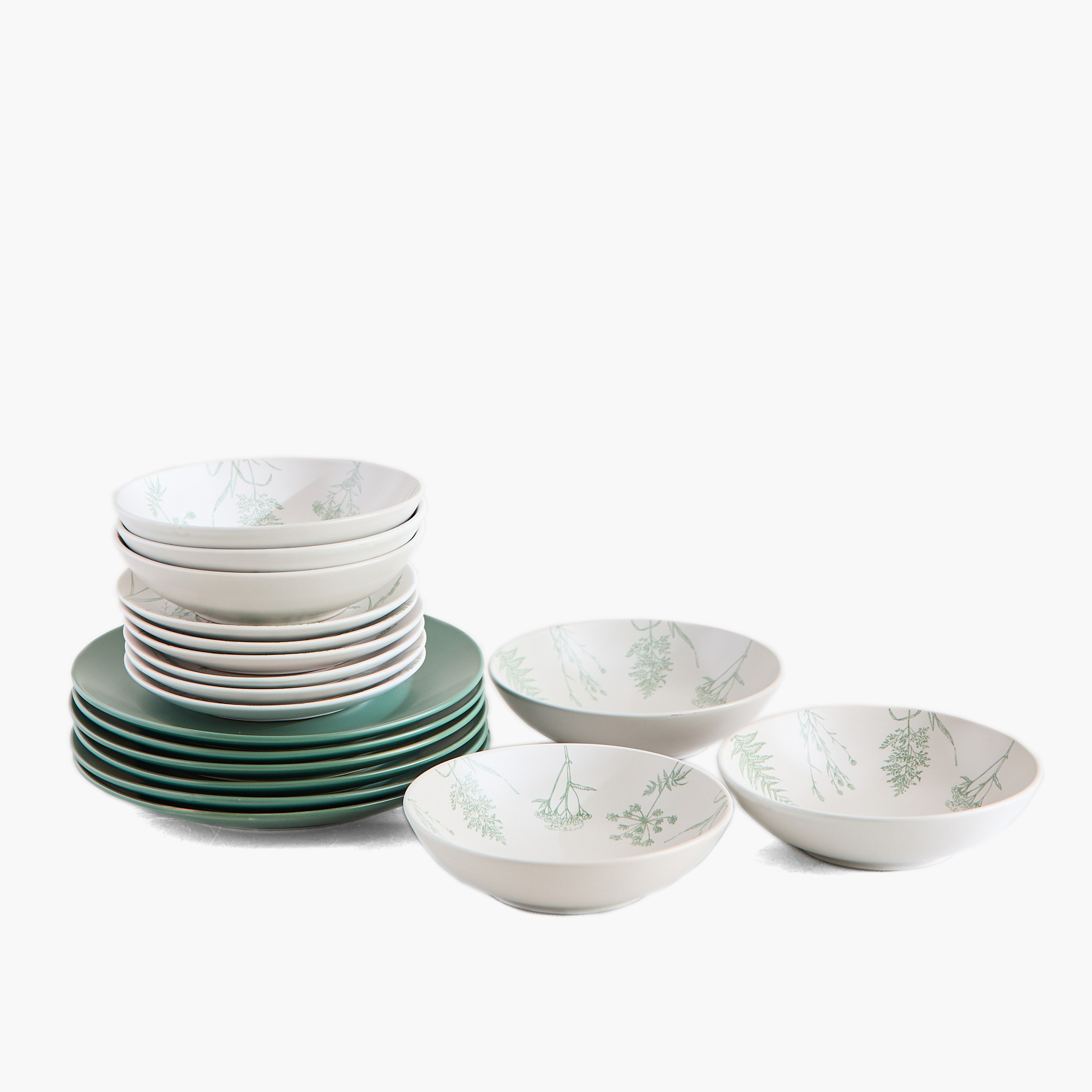 طقم عشاء 18 قطعة بتصميم زهري من إليجنزا - يخدم 6 أفراد-hbxdiningroom-tabletop-dinnersets-image-4