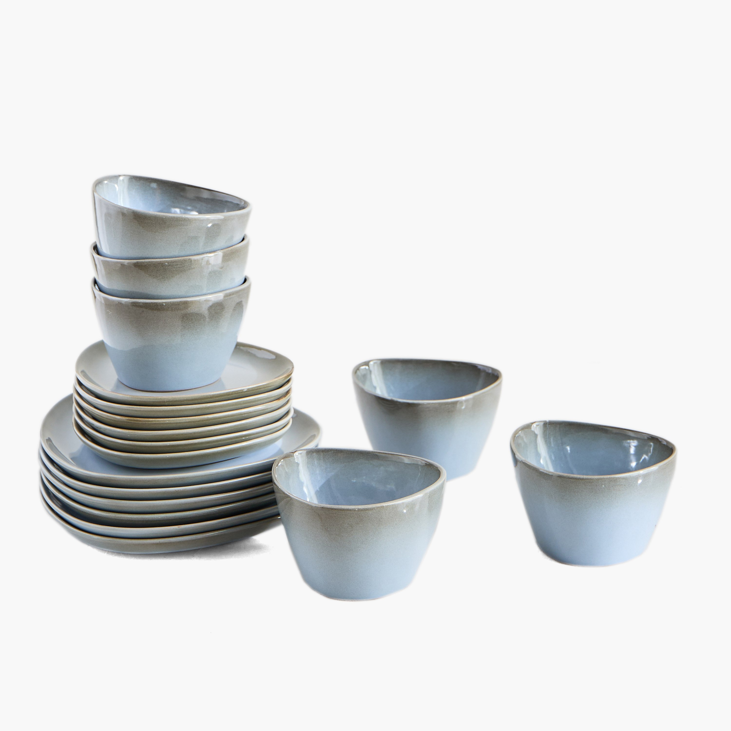 طقم عشاء 18 قطعة بتصميم مثلث من إليجنزا - يخدم 6 أفراد-hbxdiningroom-tabletop-dinnersets-image-4