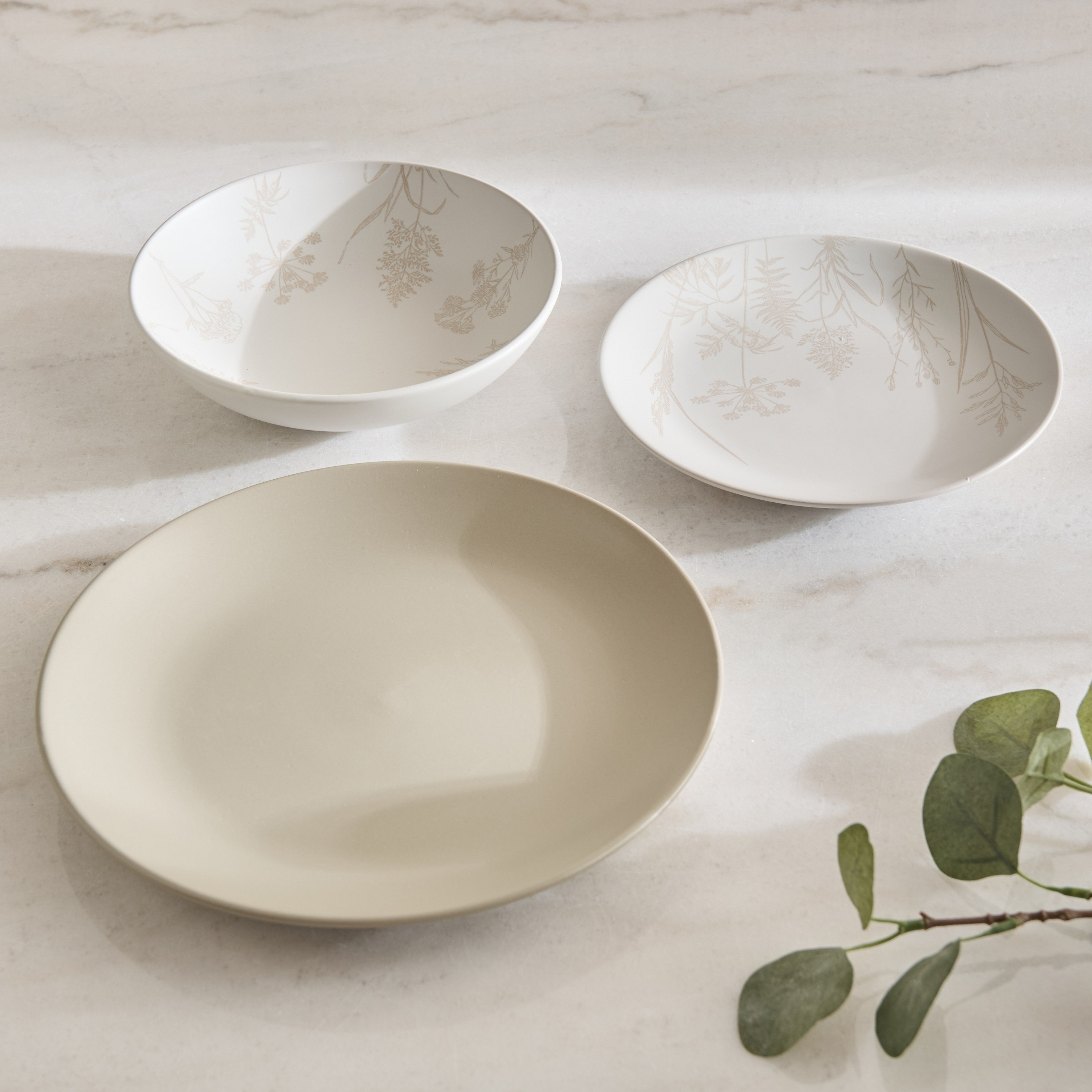 طقم سفرة فلوري 18 قطعة من إليجانزا - لـ6 أشخاص-hbxdiningroom-tabletop-dinnersets-image-2