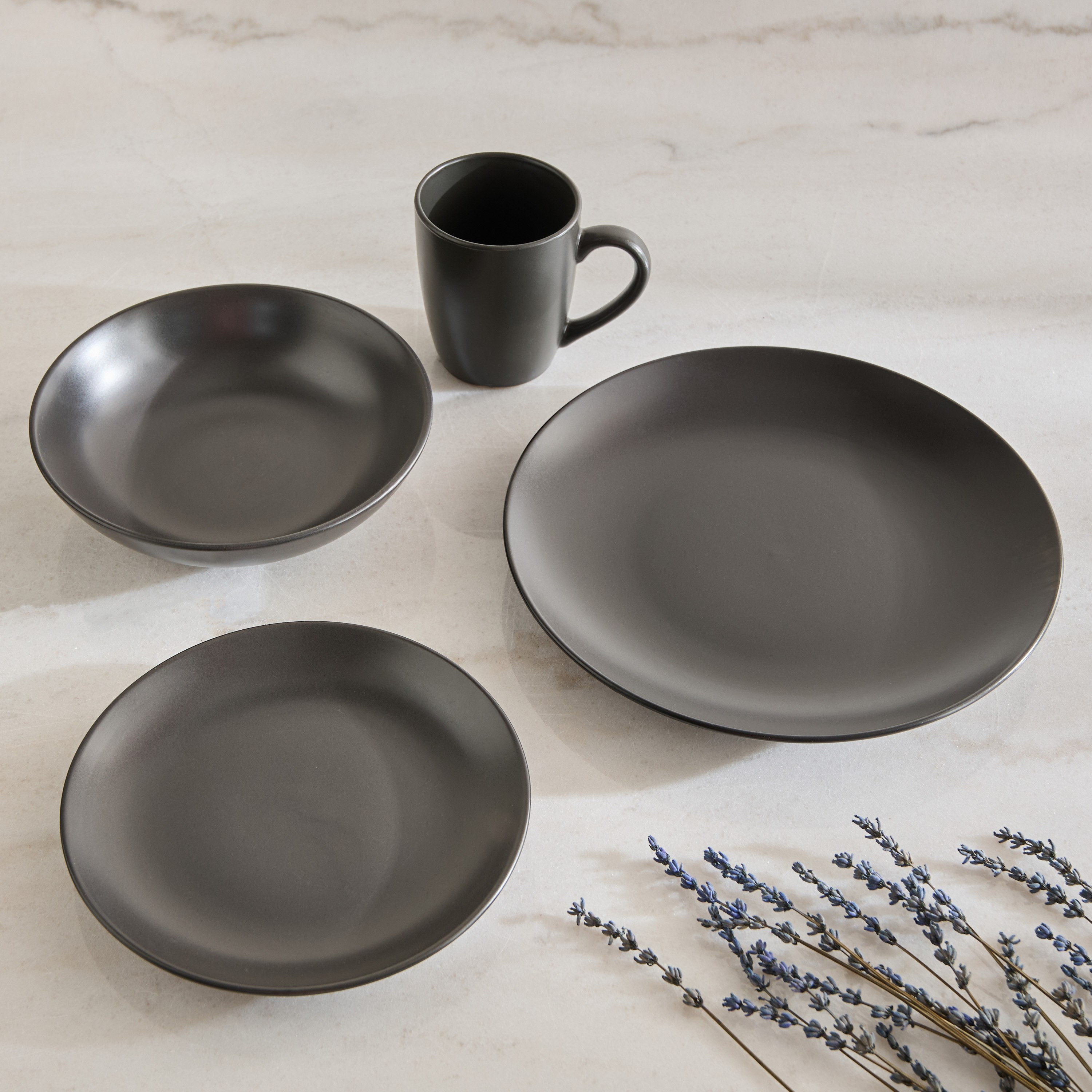 Elegenza 16-Piece Matte Dinner Set - Serves 4-hbxdiningroom-tabletop-dinnersets-image-2