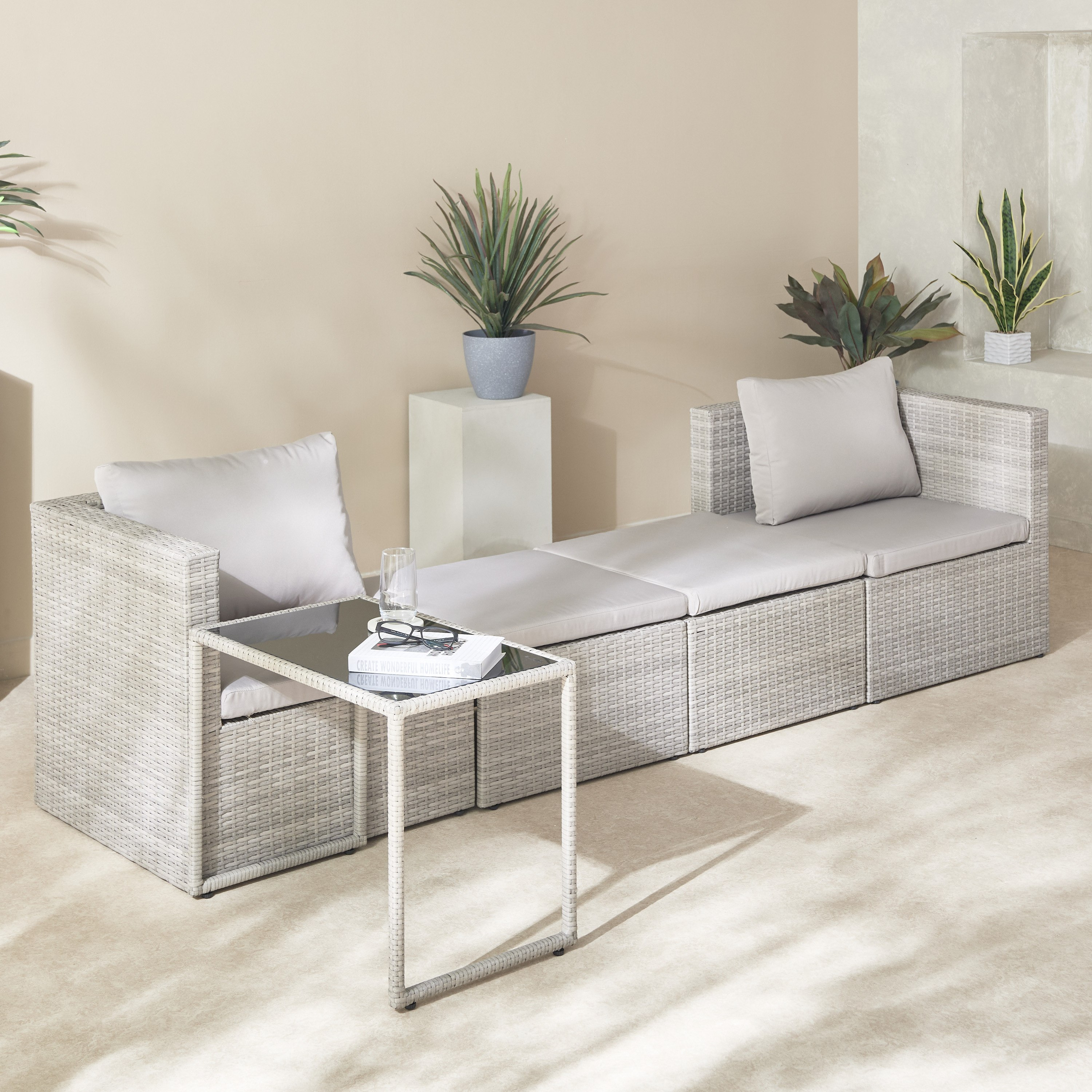 Movo Vera Tamara 2-Seater Outdoor Stackable Sofa Set with Table and Ottoman-hbxoutdoor-hbxoutdoorfurniture-sofasets-image-14