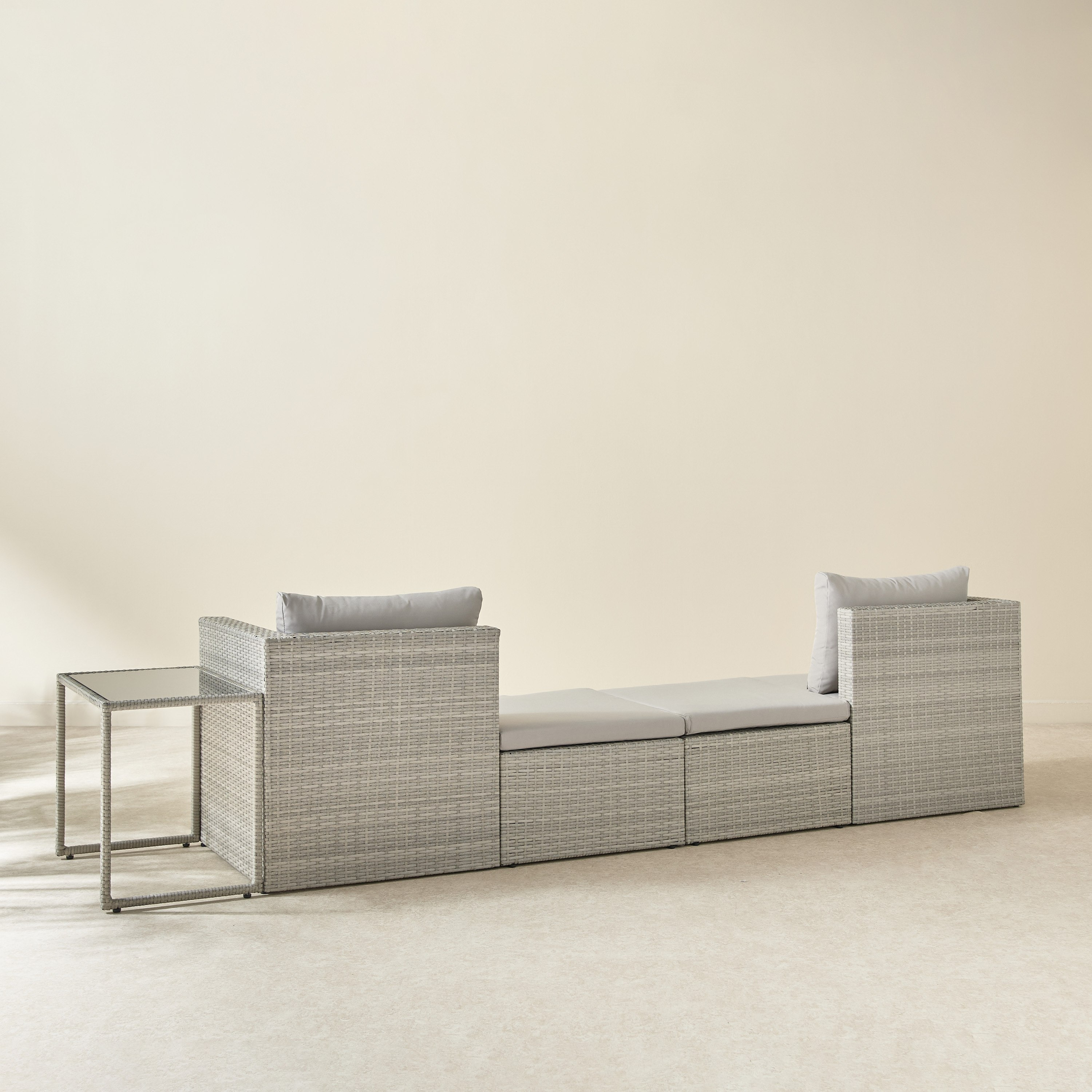 Movo Vera Tamara 2-Seater Outdoor Stackable Sofa Set with Table and Ottoman-hbxoutdoor-hbxoutdoorfurniture-sofasets-image-3