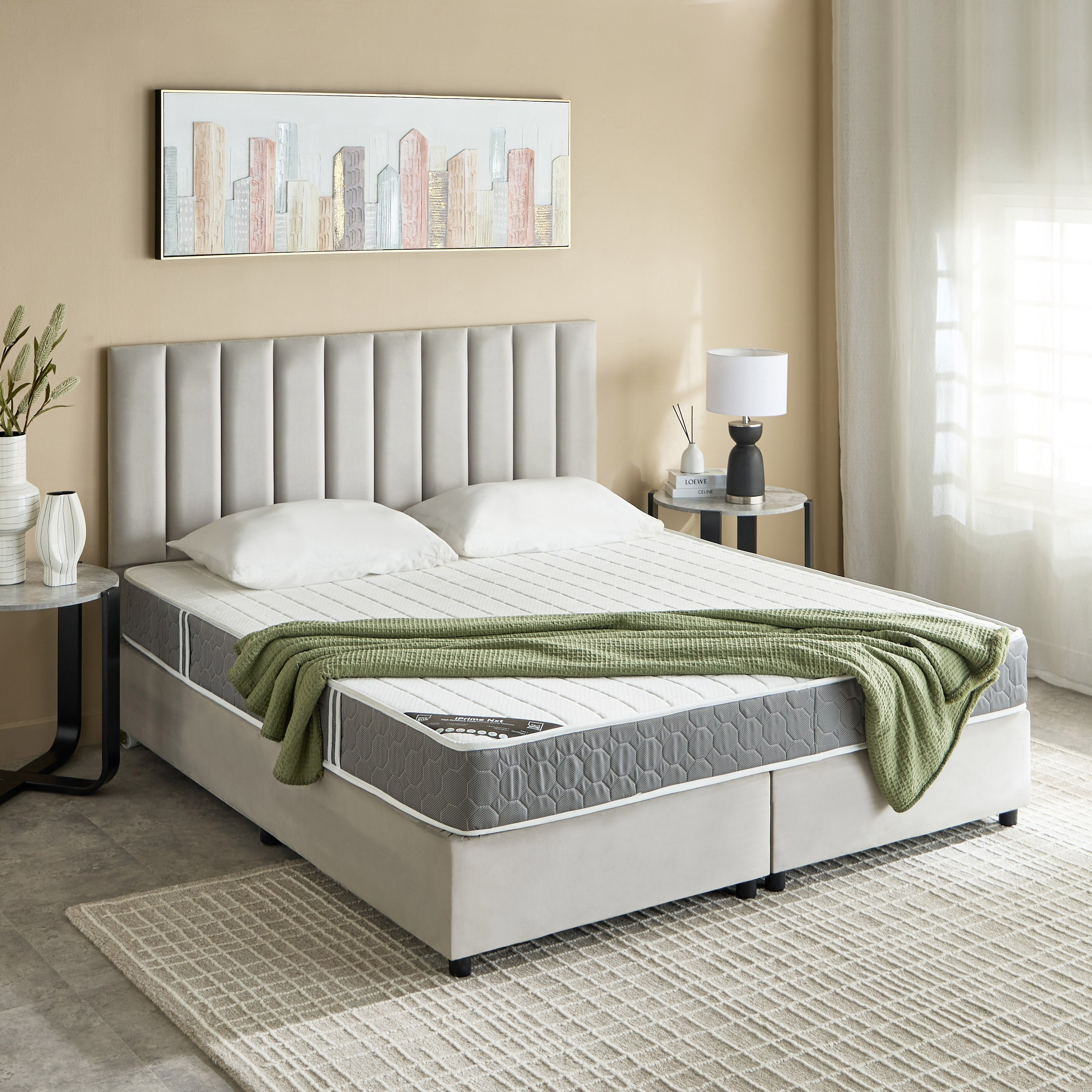 SleepEase iPrime Nxt High Resilience Foam Bonnell Spring Super King Mattress - 200x200x20 cm-hbxfurniture-mattresses-superking-image-7