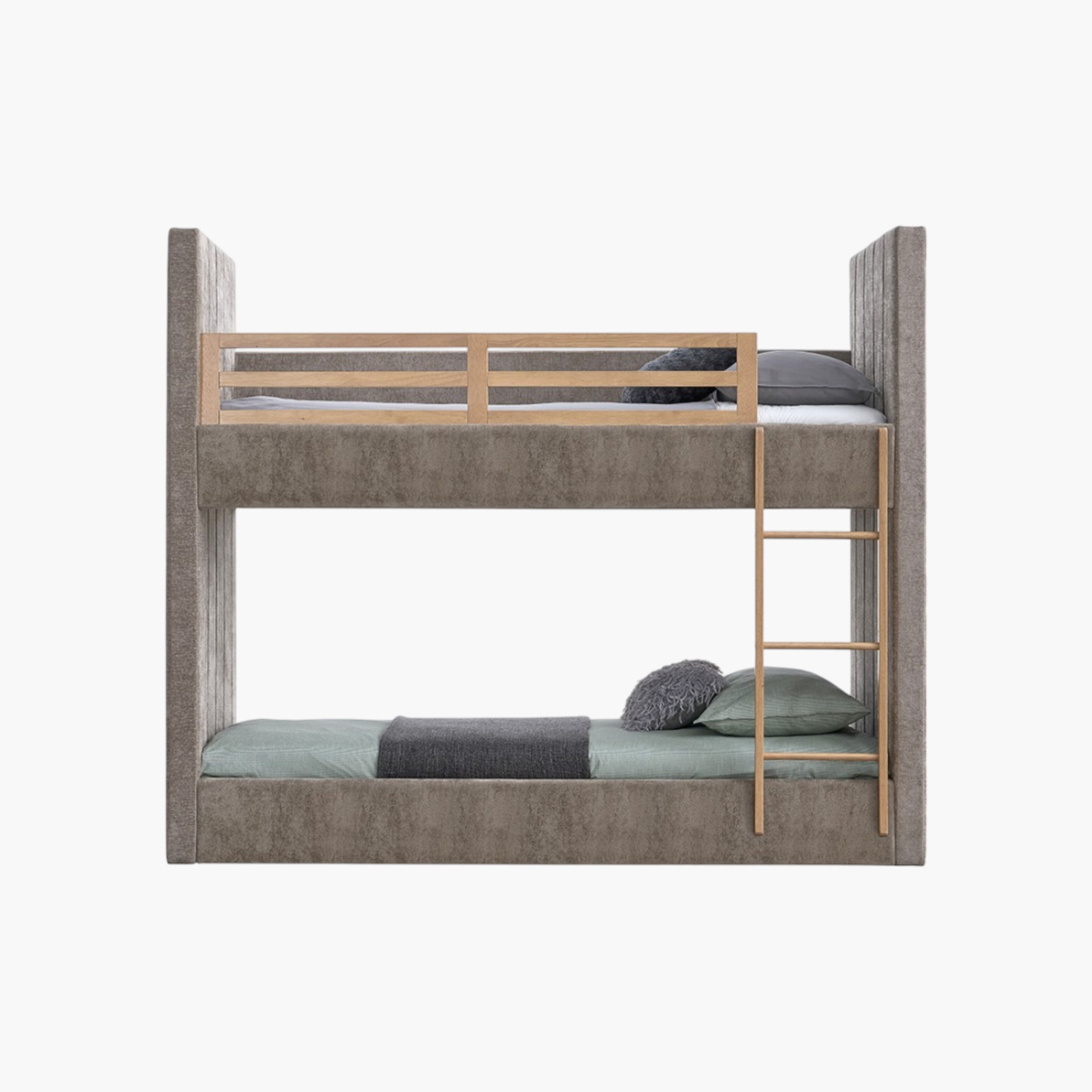 Hampton Upholstered Single Bunk Bed - 90x200 cm-hbxkidsandyouth-bedsandbedsets-beds-single-image-2