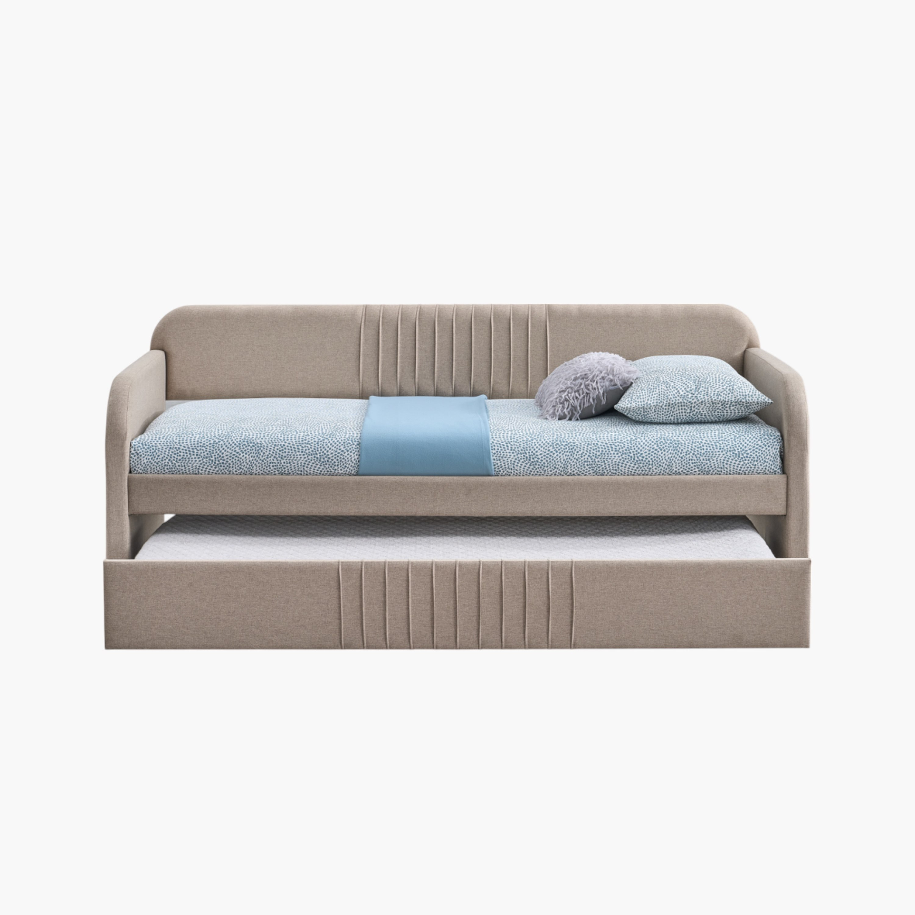 سرير نهاري فردي منجد مع سرير سحب من لينيار - 90x200 سم-hbxfurniture-bedsandbedsets-daybeds-image-2