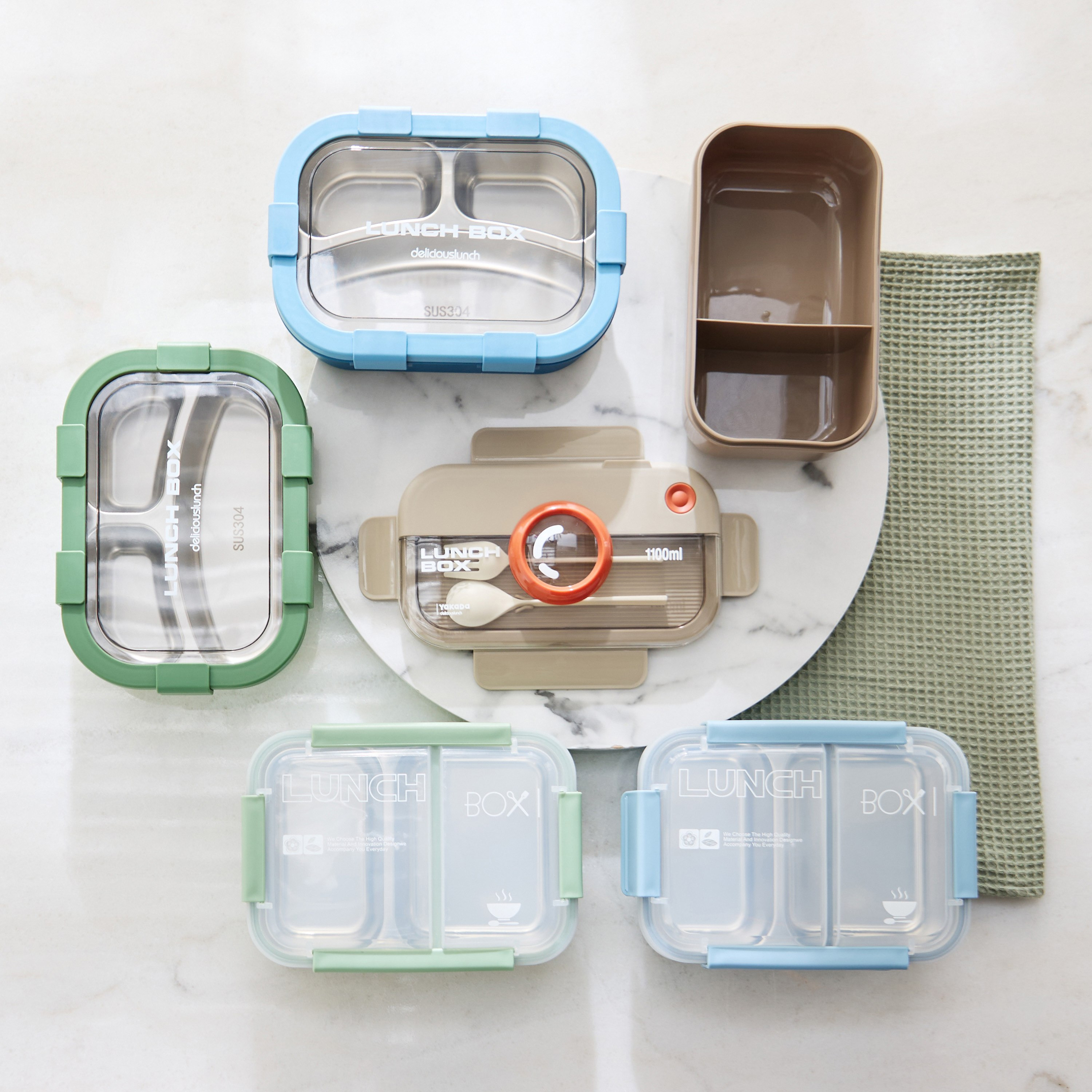 صندوق غداء مع ملعقة وشوكة من إزرا - 1100 مل-hbxhomeware-kitchenware-lunchbagsandboxes-image-5
