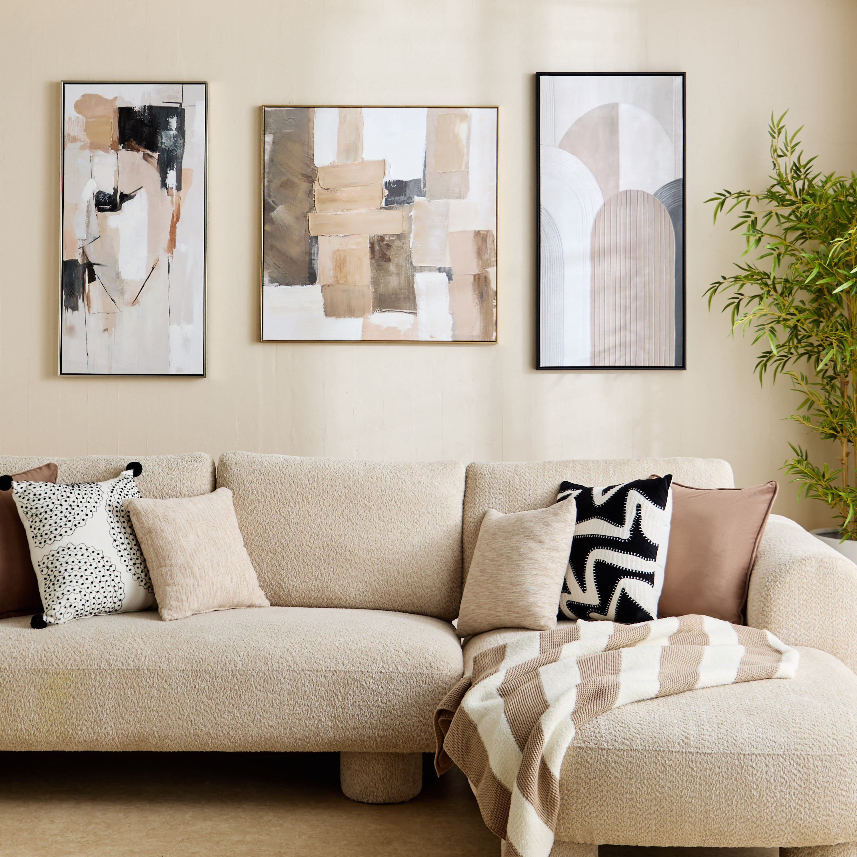 Vivid Framed Hand Painted Abstract Canvas Art - 50x100 cm-hbxhomeware-hbxdecorandfurnishings-image-4