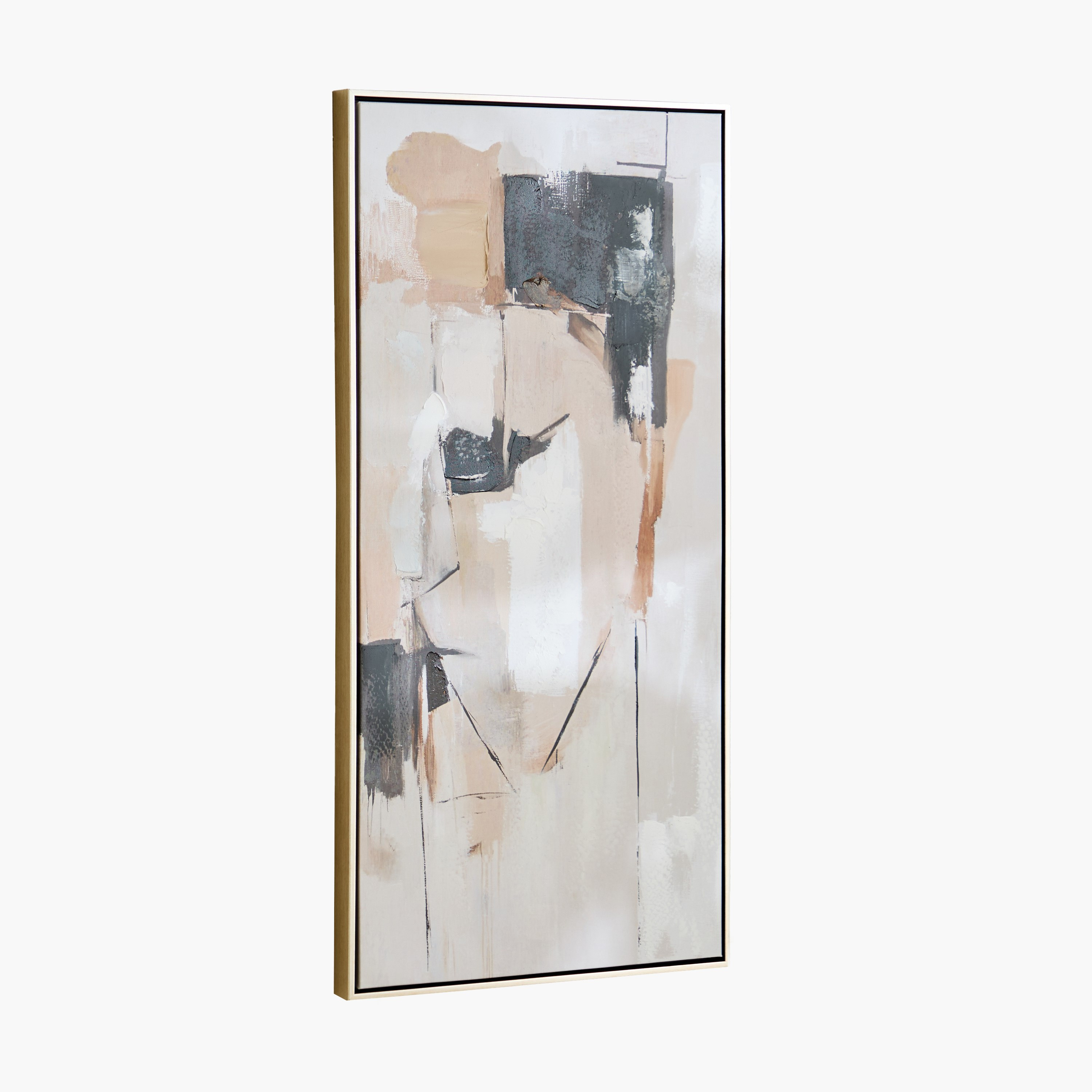 زينة حائط كانفاس تجريدية مؤطرة مرسومة يدويًا من فيفيد - 50x100 سم-hbxhomeware-hbxdecorandfurnishings-image-5