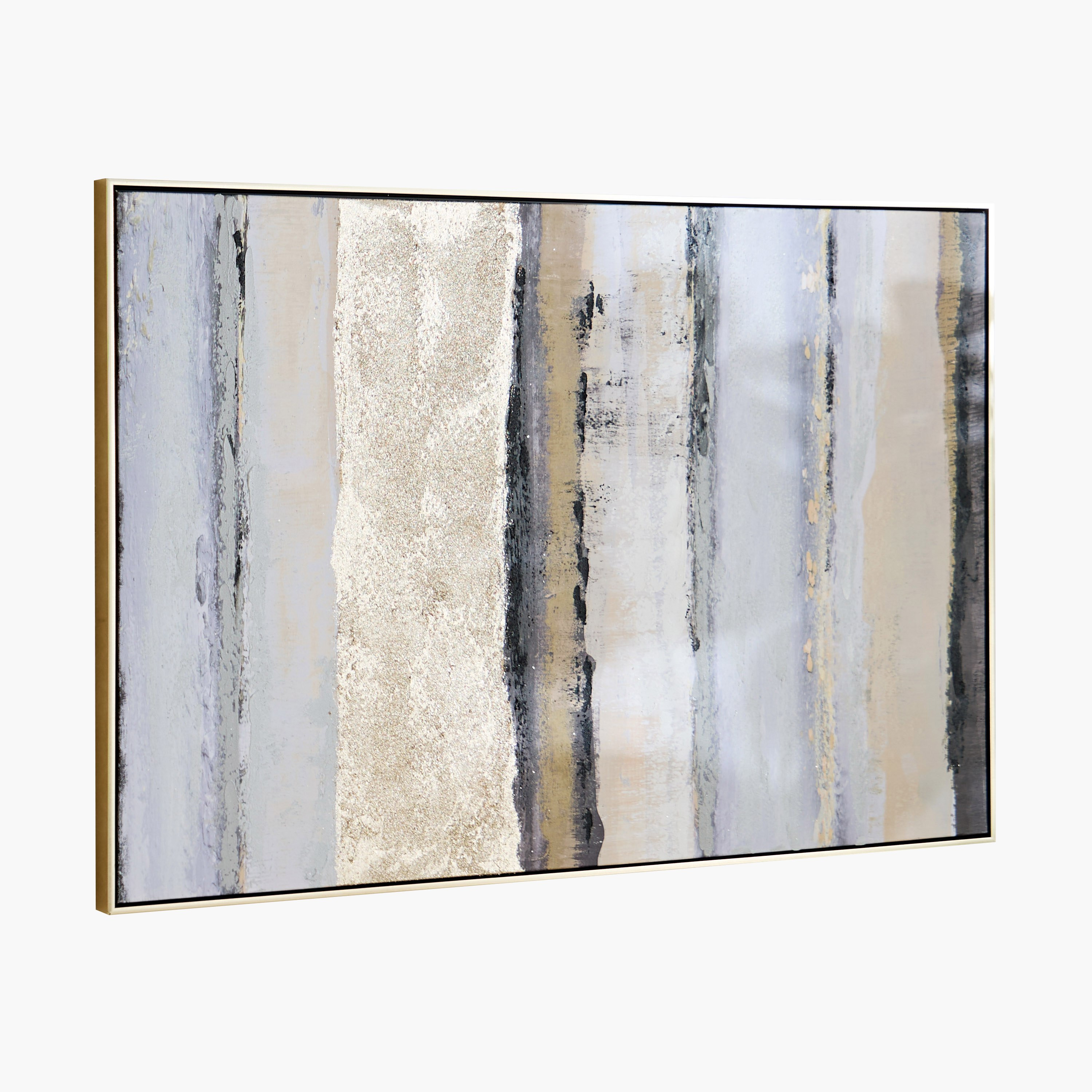 زينة حائط كانفاس تجريدية مرسومة يدويا مؤطرة من فيفيد - 80x120 سم-hbxhomeware-hbxdecorandfurnishings-image-5