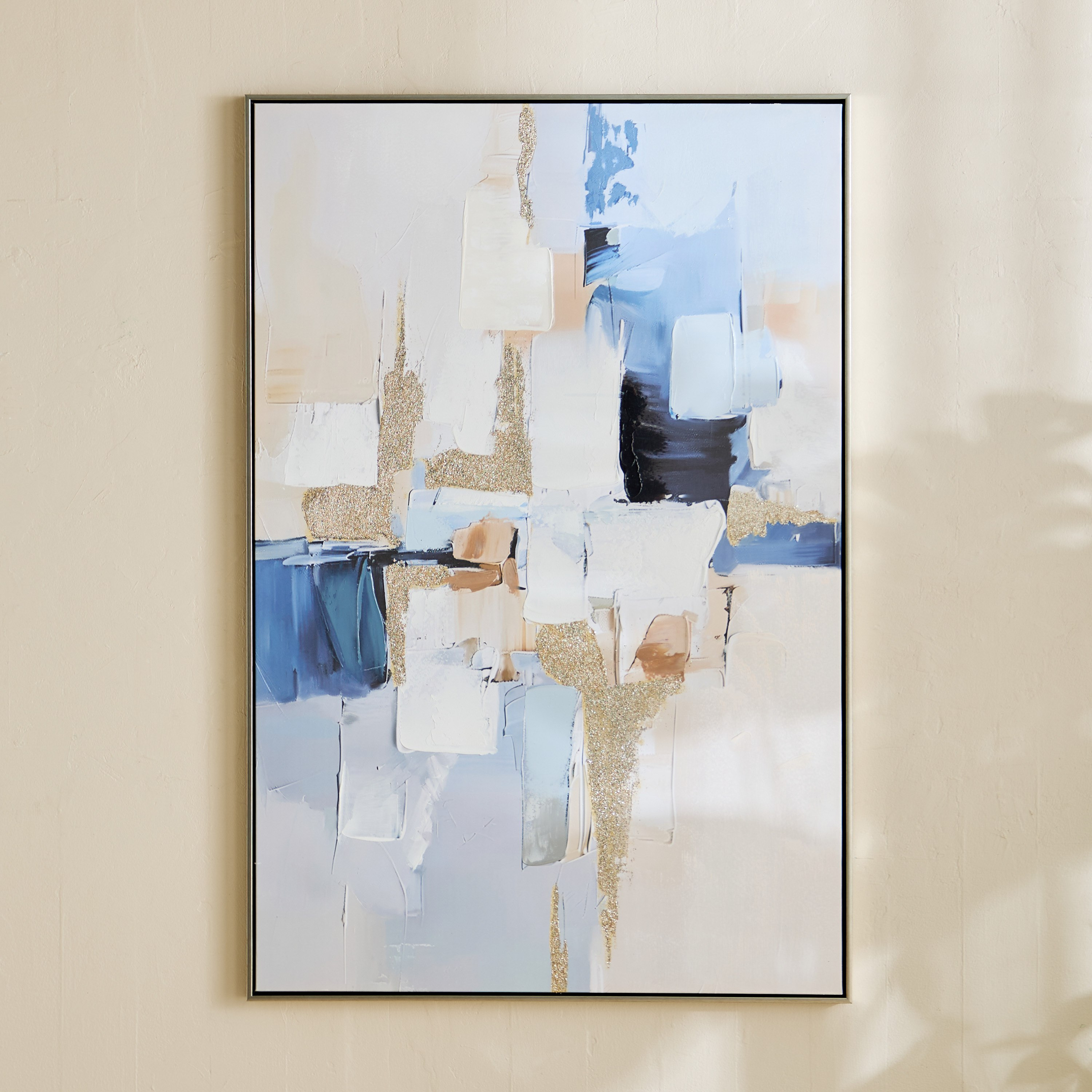 زينة حائط كانفاس تجريدية مؤطرة مرسومة يدويًا من فيفيد - 80x120 سم-hbxhomeware-hbxdecorandfurnishings-image-2
