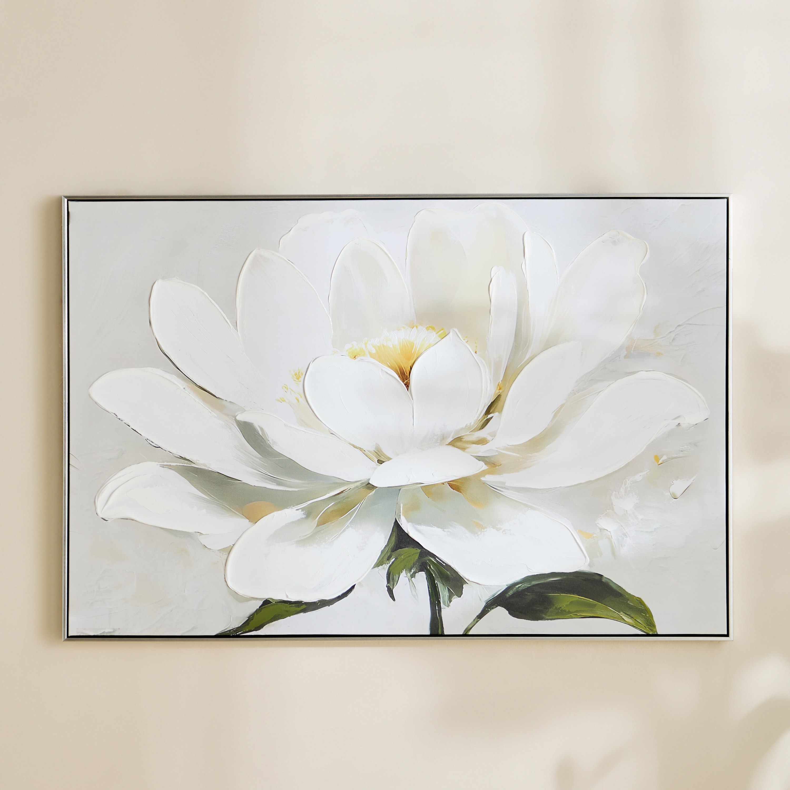Vivid Framed 60% Hand-Painted Flower Canvas Art with Solid Wood Stretcher - 80x120 cm-PROMO_HB_AE_B1G1_250925-image-2