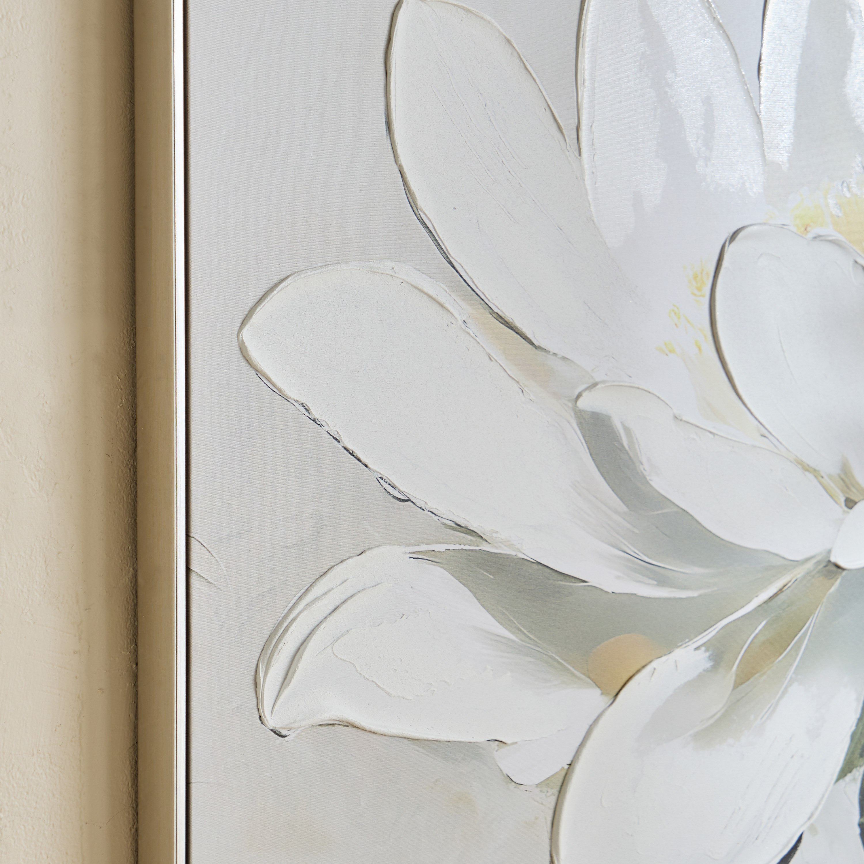 Vivid Framed 60% Hand-Painted Flower Canvas Art with Solid Wood Stretcher - 80x120 cm-PROMO_HB_AE_B1G1_250925-image-3