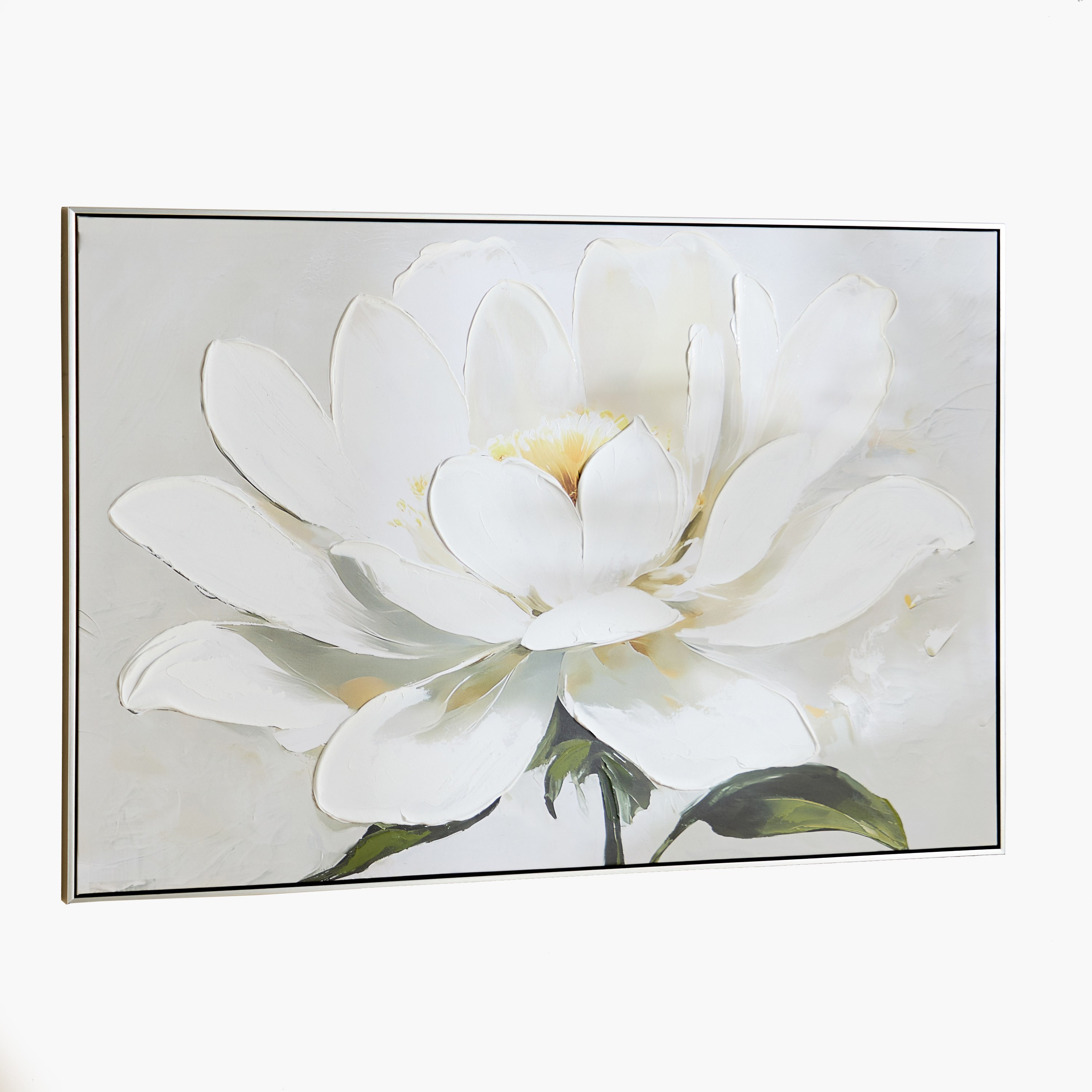 Vivid Framed 60% Hand-Painted Flower Canvas Art with Solid Wood Stretcher - 80x120 cm-PROMO_HB_AE_B1G1_250925-image-5