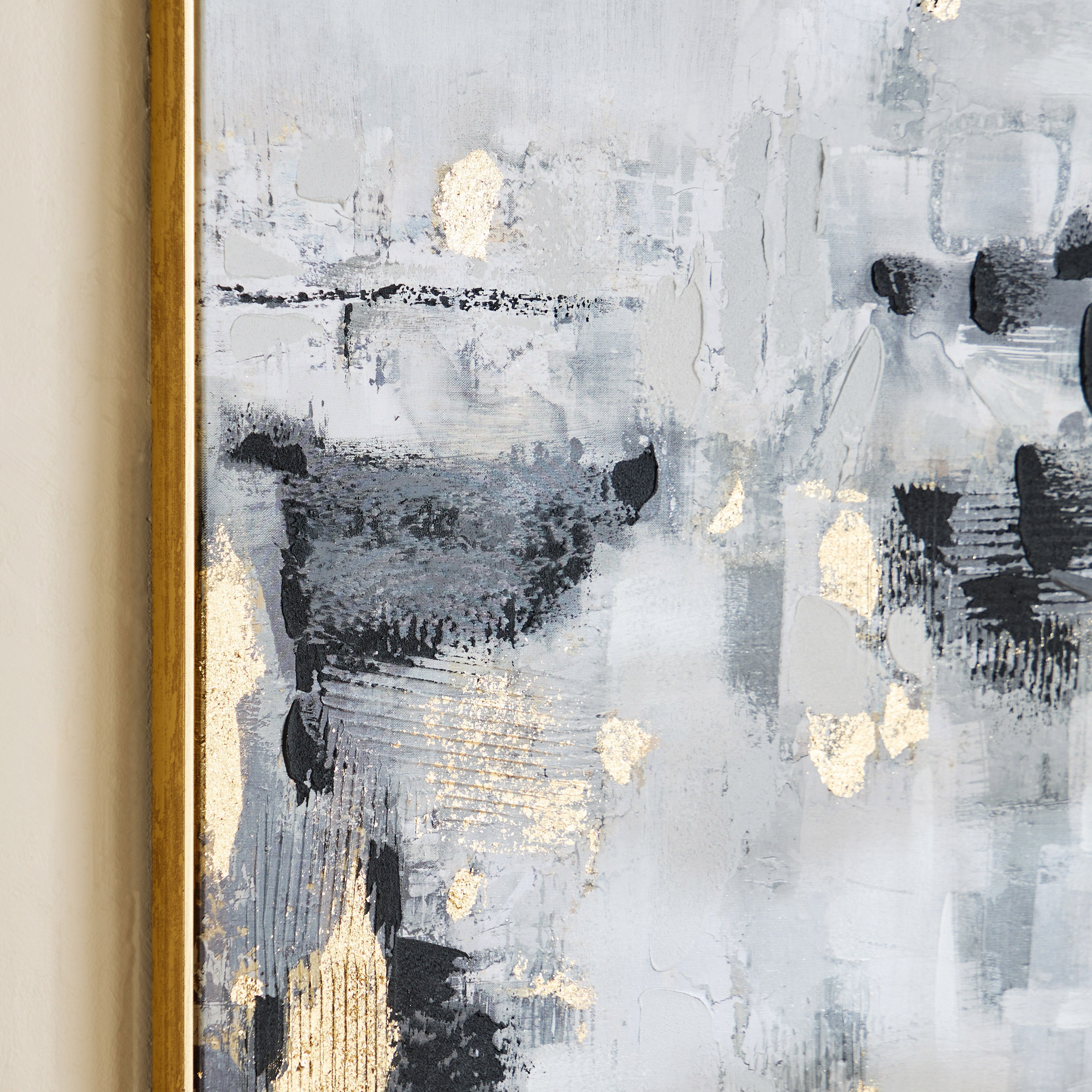 Vivid Framed 60% Hand Painted Abstract Canvas Art with Stretcher - 80x80 cm-PROMO_HB_AE_B1G1_250925-image-3