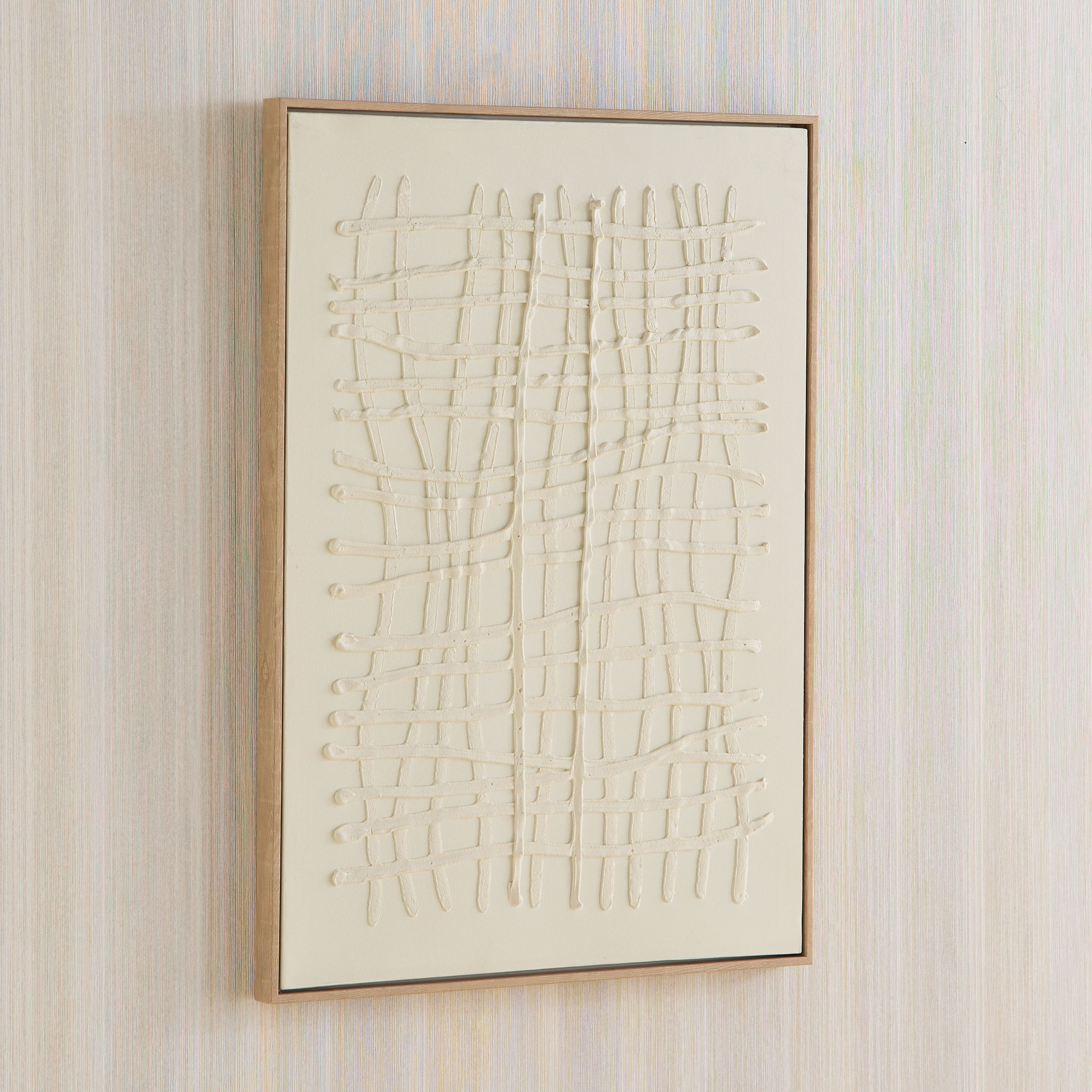 Latigo 3D Framed Foam Board Wall Art with Net Plaster - 50x70x3 cm-hbxhomeware-hbxdecorandfurnishings-image-1