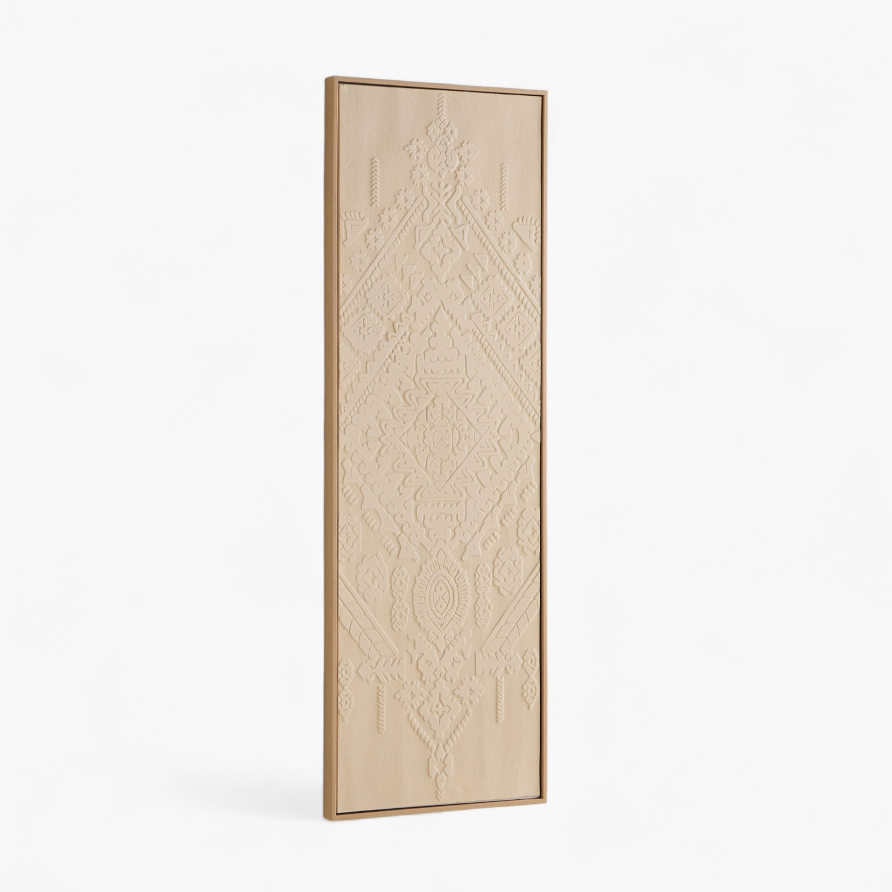 Latigo 3D Framed Foam Board Wall Art With Ethnic Plaster - 40x120x4 cm-PROMO_HB_AE_B1G1_250925-image-5