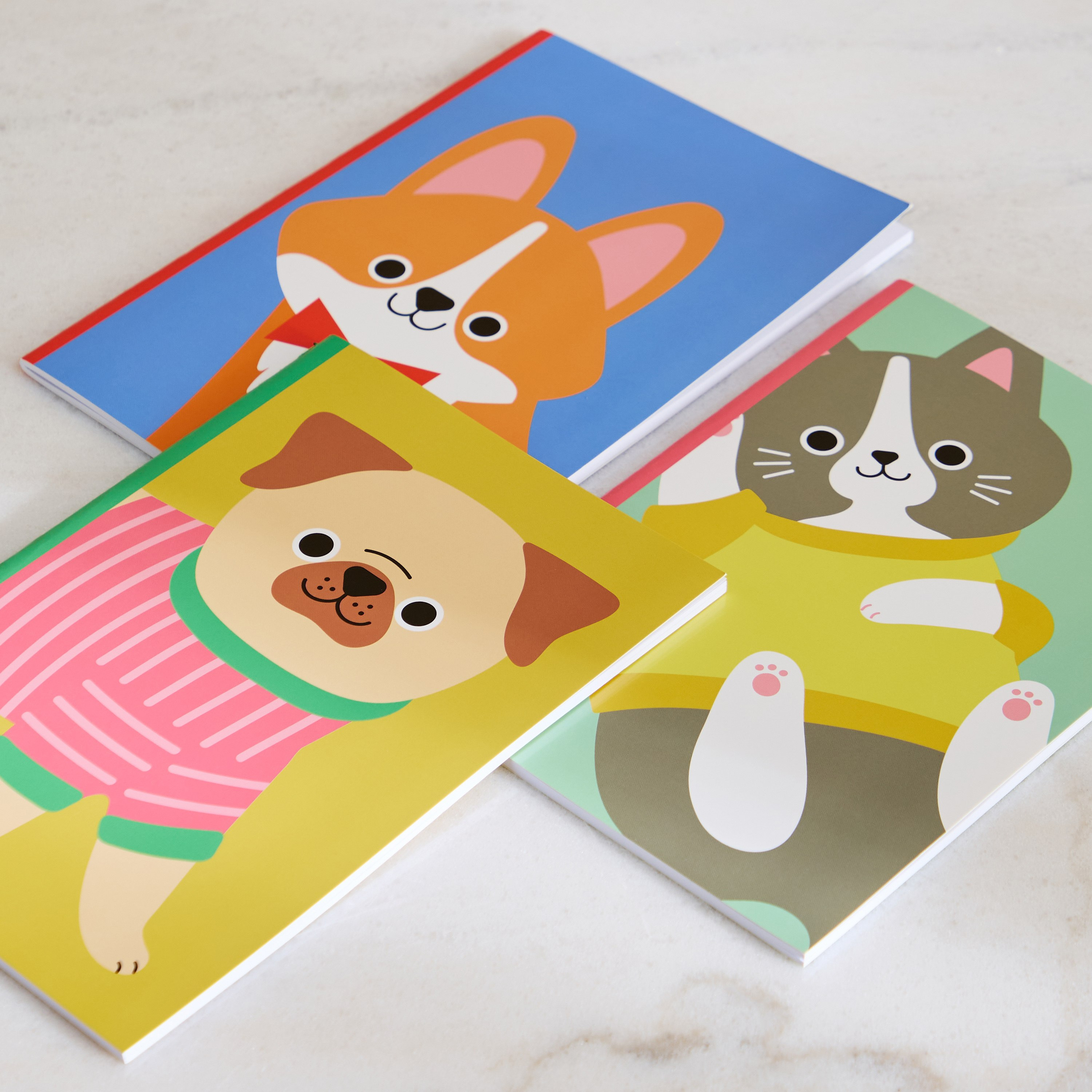 دفاتر ملاحظات مقاس A5 بـ32 ورقة هابي بيت من سكربل - طقم من 3 قطع-hbxkidsandyouth-playroom-stationery-image-4