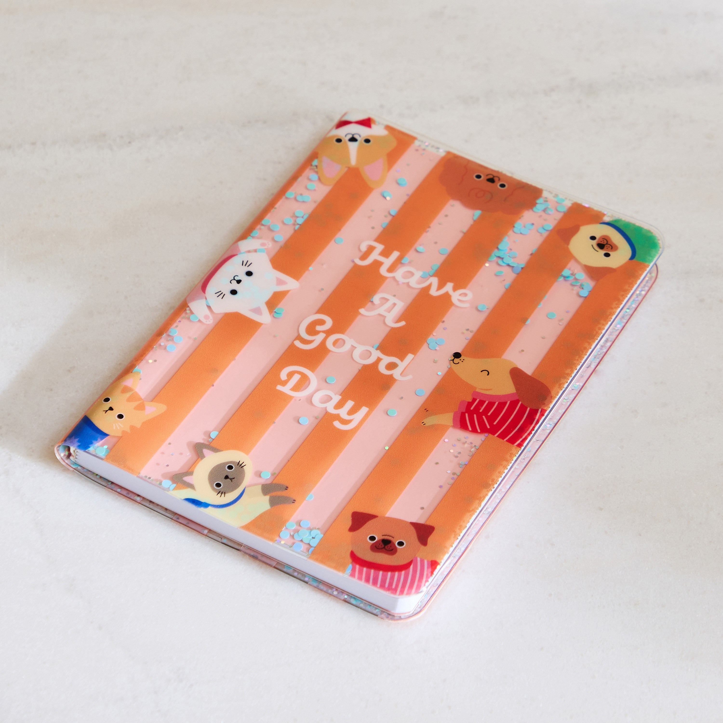 Scribble Peek-a-Boo with Glitter B6 80-Sheet Notebook - 12.3x18 cm-hbxkidsandyouth-playroom-stationery-image-1