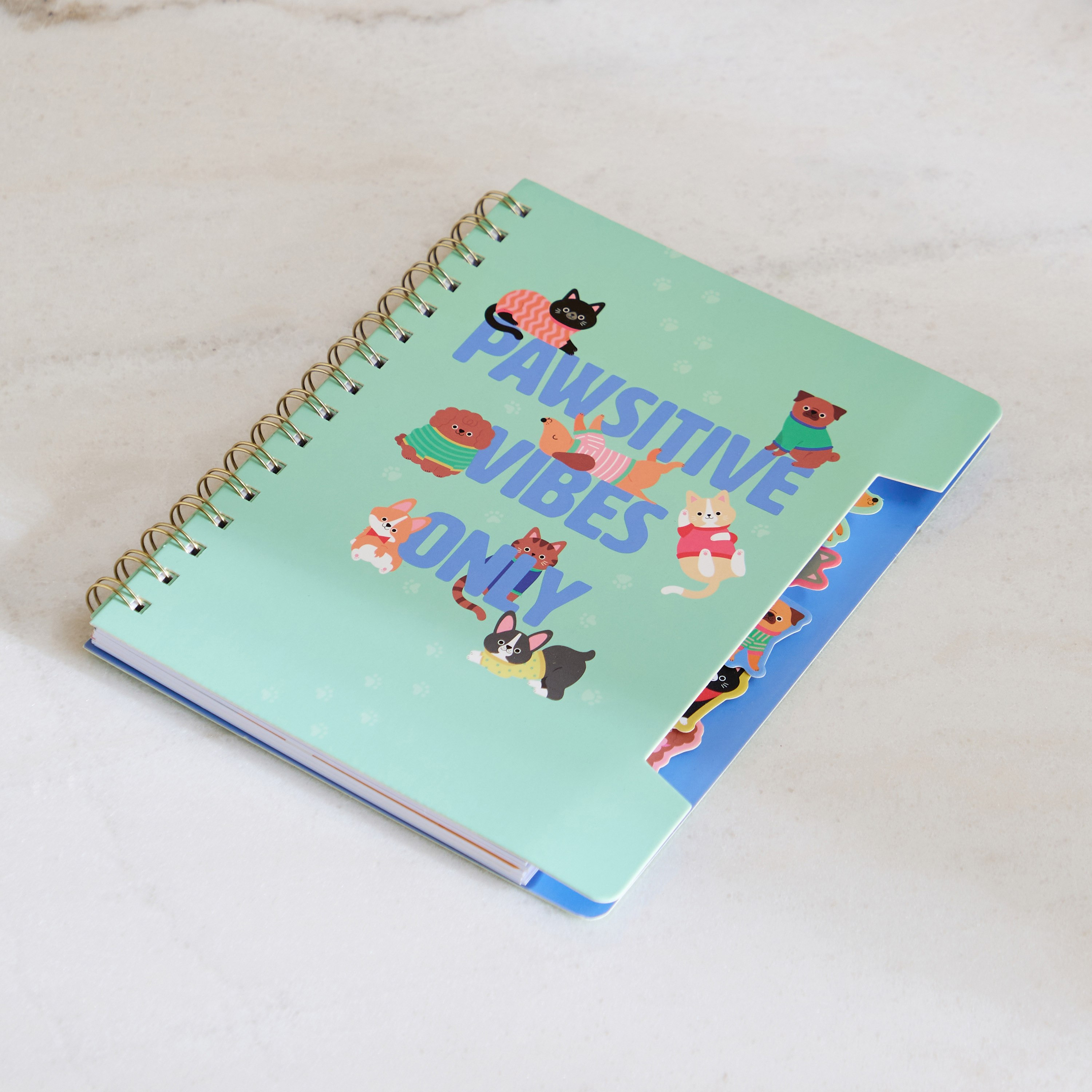 دفتر ملاحظات مقاس A5 بـ80 ورقة باوزيتيف من سكربل - 14.2×21 سم-hbxkidsandyouth-playroom-stationery-image-1