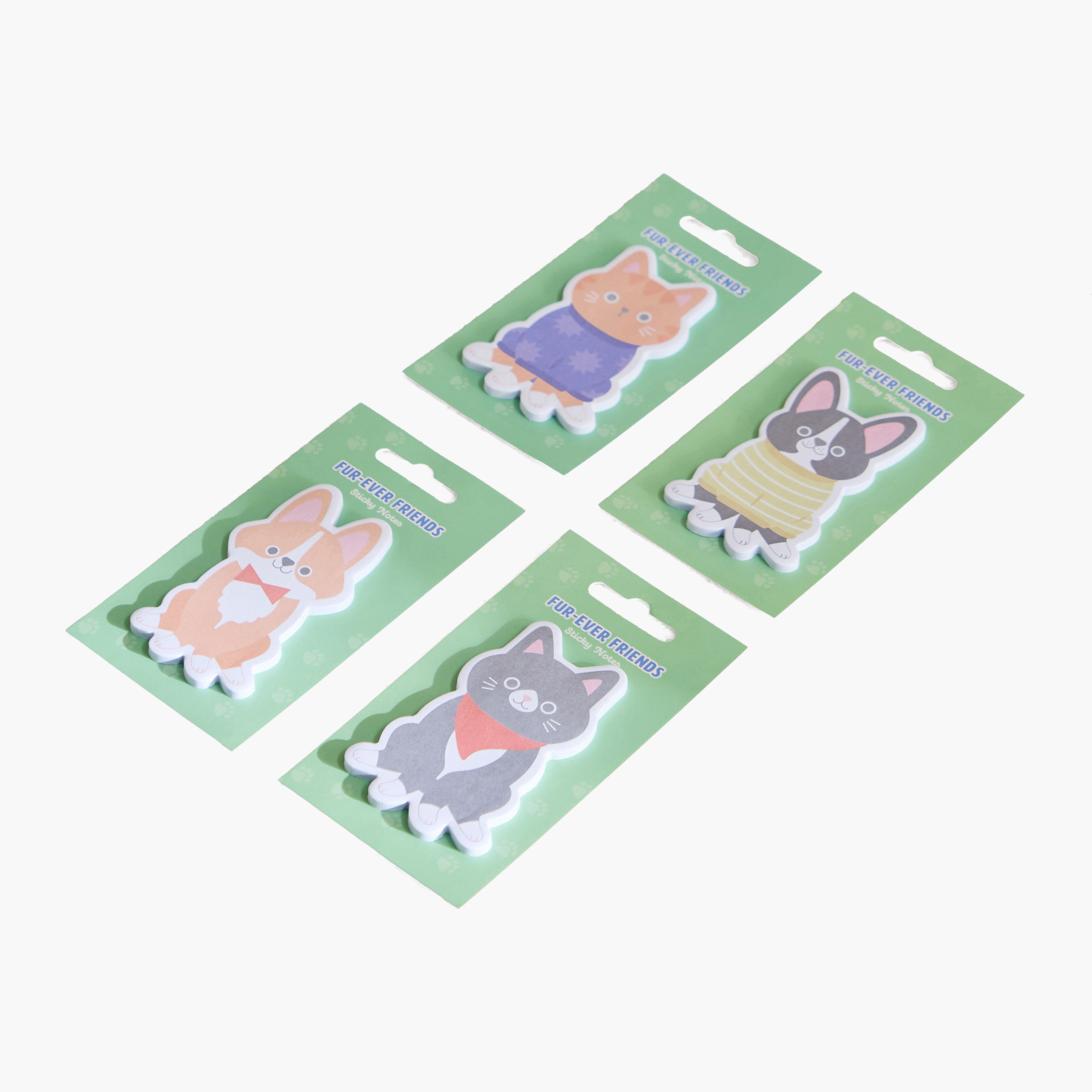مجموعة ملاحظات لاصقة حيوانات أليفة 4 قطع من سكريبل - 30 ورقة-hbxkidsandyouth-playroom-stationery-image-5