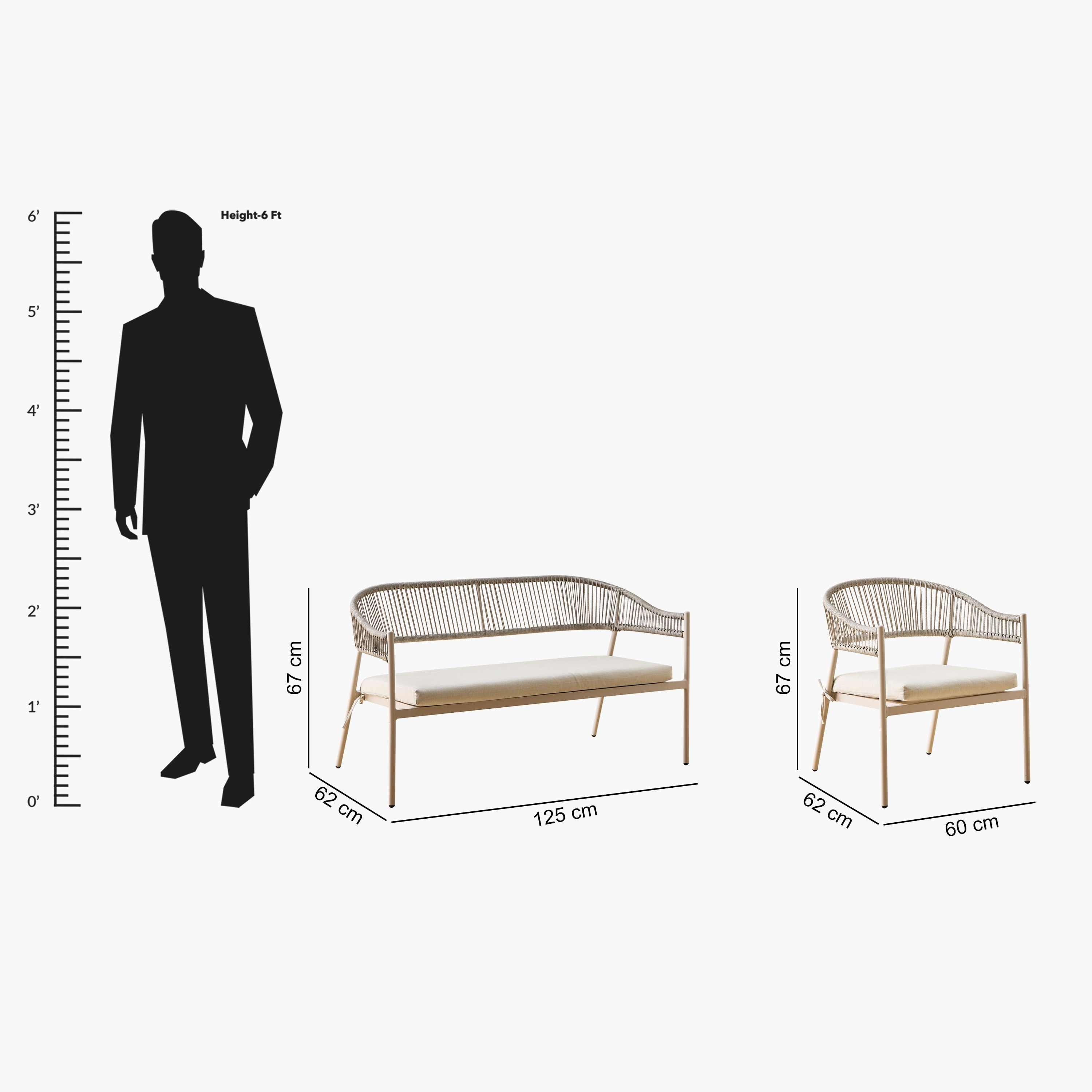 Movo Vera Fredo 2+1+1 Outdoor Aluminium Set with Coffee Table and Cushion-hbxoutdoor-hbxoutdoorfurniture-sofasets-image-20