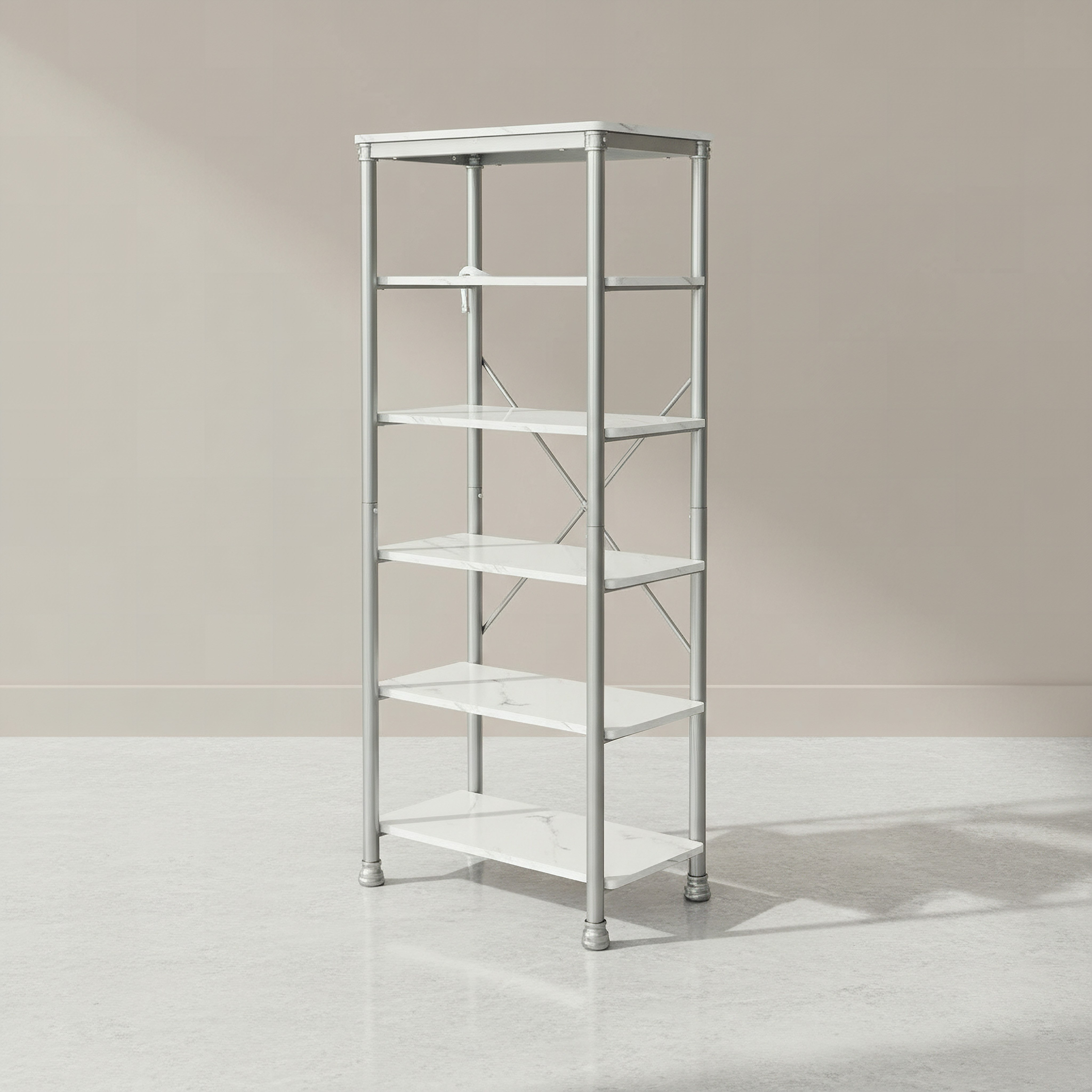 Marmo 6-Tier Storage Rack - 152x35x60 cm-hbxbedroom-bedroomaccessories-bedroomstorage-image-1