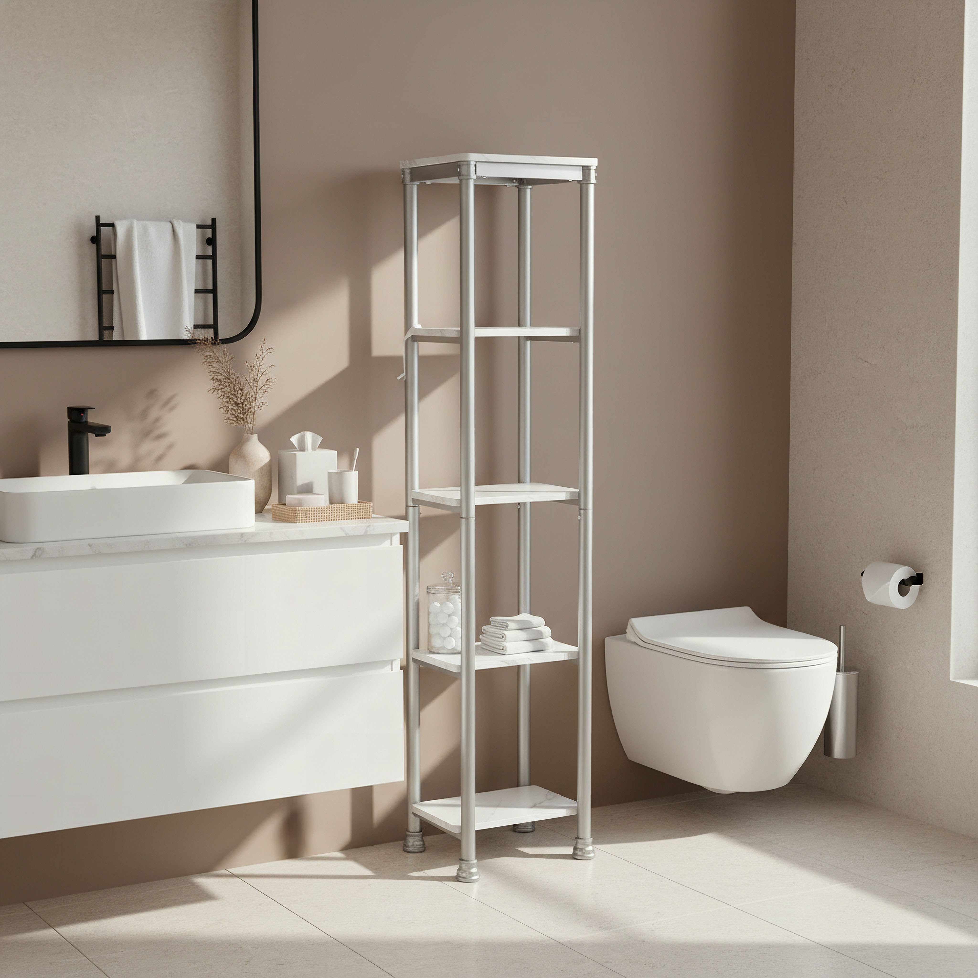 رف تخزين 5 طبقات من مارمو-hbxbedroom-bedroomaccessories-bedroomstorage-image-3