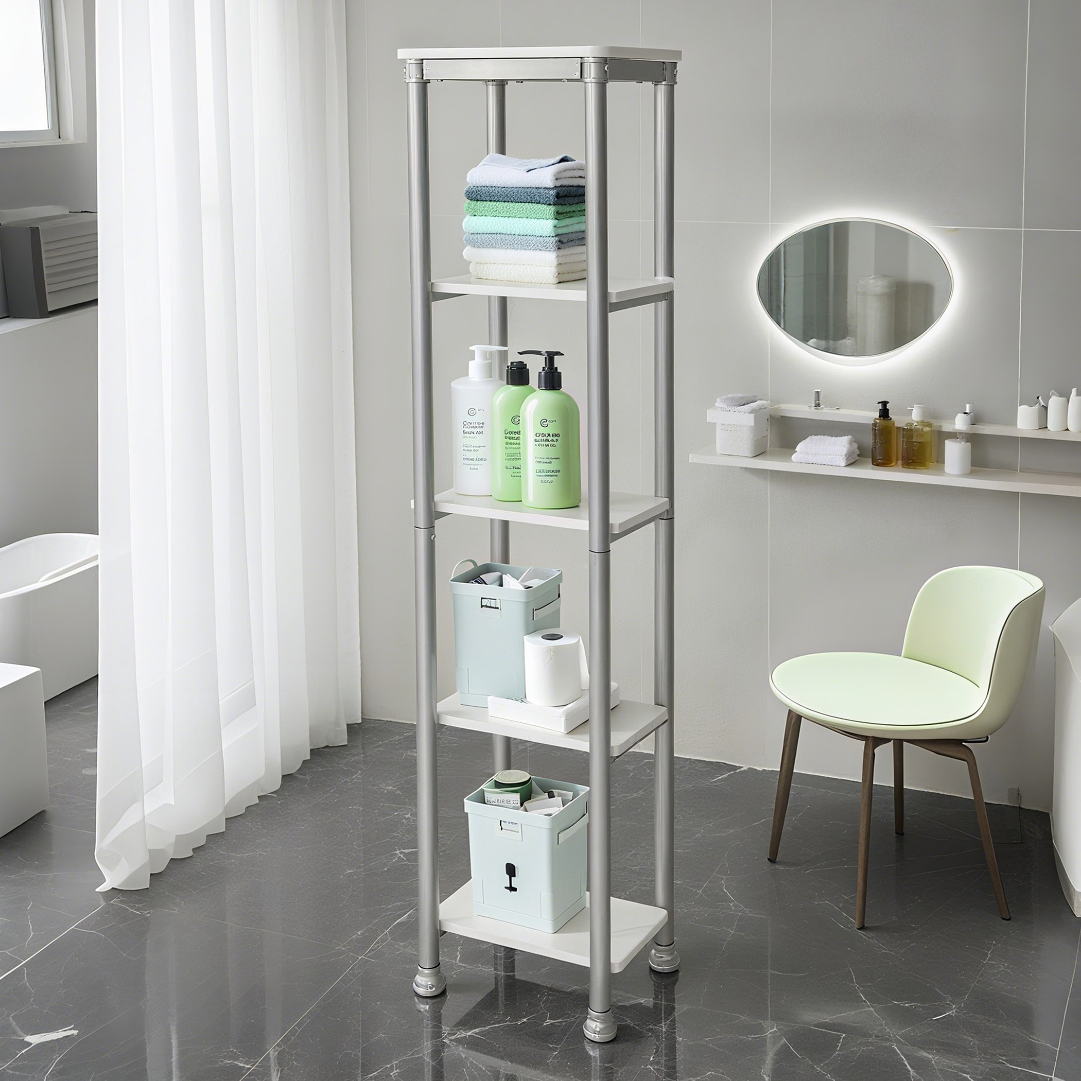 رف تخزين 5 طبقات من مارمو-hbxbedroom-bedroomaccessories-bedroomstorage-image-4